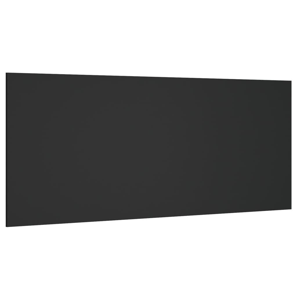 vidaXL Bett Kopfteil Schwarz 200x1,5x80 cm Holzwerkstoff (1-tlg)