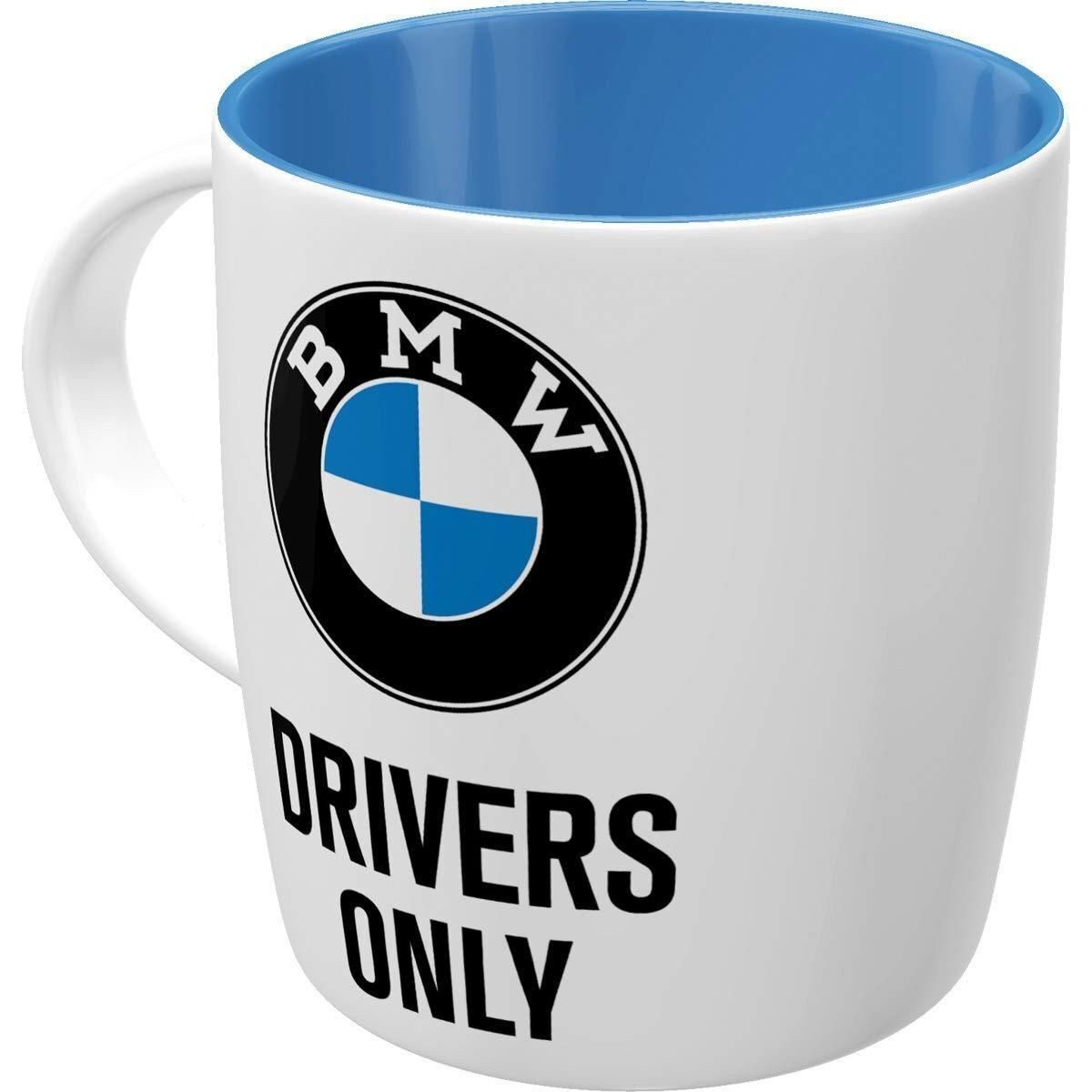 BMW Tasse BMW Drivers Only Kaffeebecher Kaffeepott Kaffeetasse Keramik, 1-tlg.