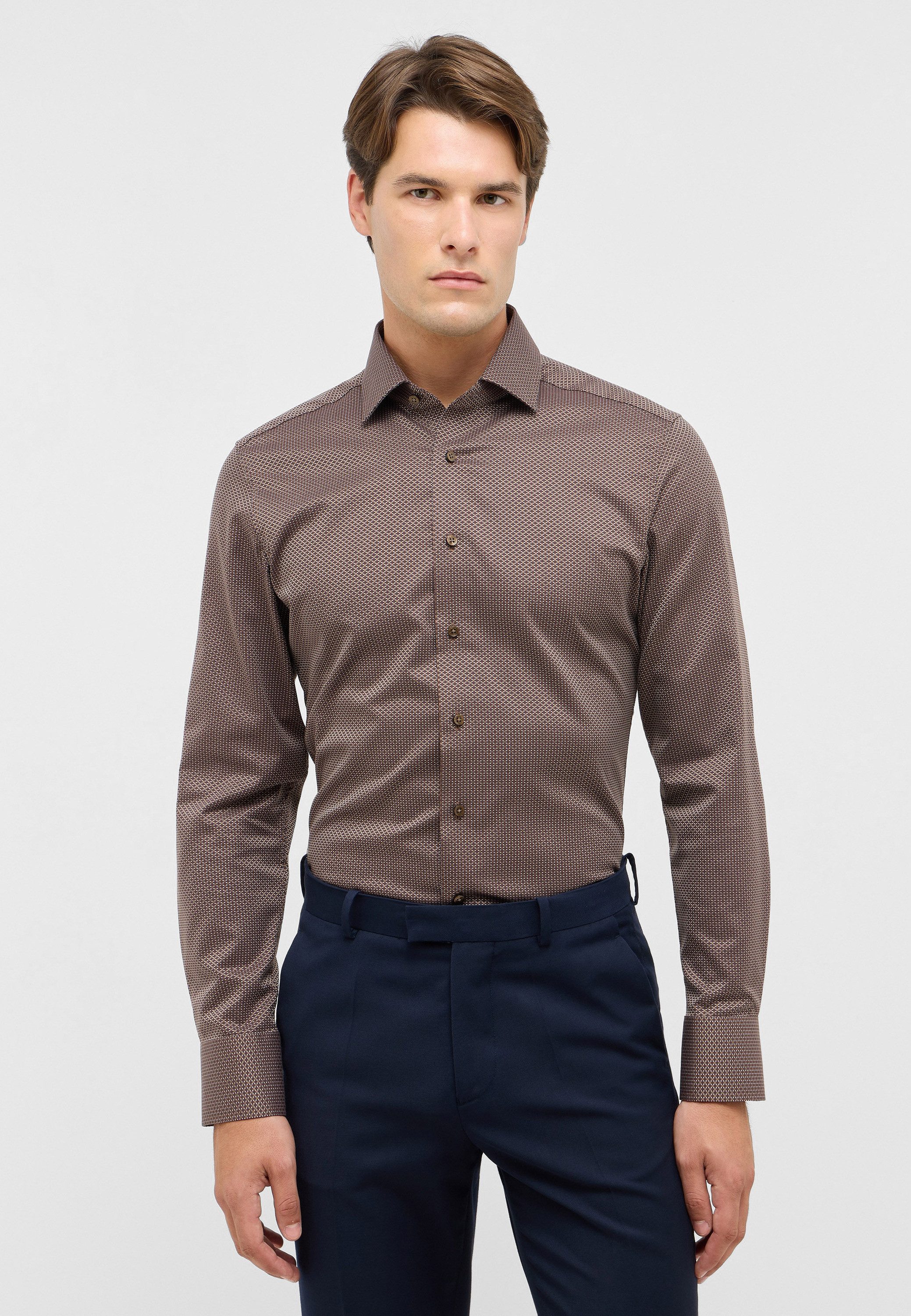 Eterna Langarmhemd SLIM FIT NON IRON (bügelfrei)