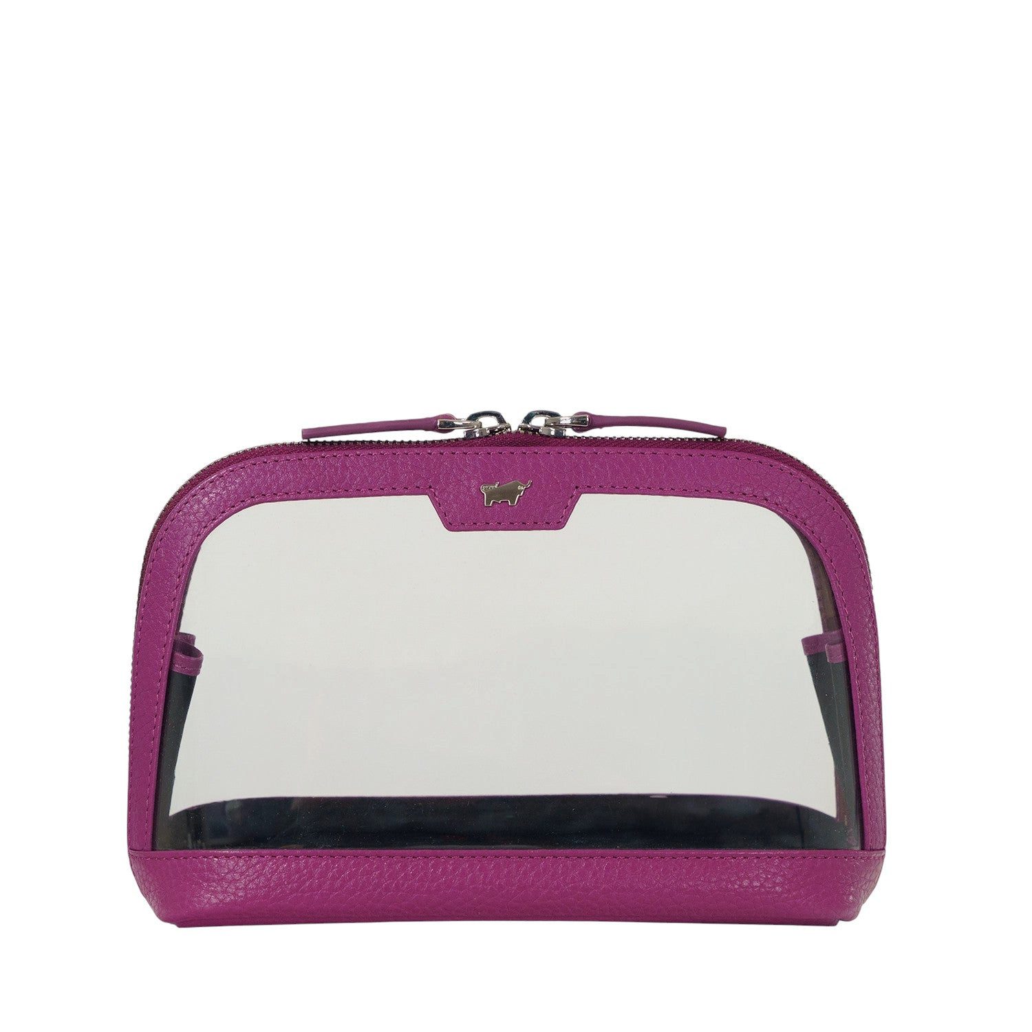 Braun Büffel Kulturbeutel Kosmetik Etui S violett