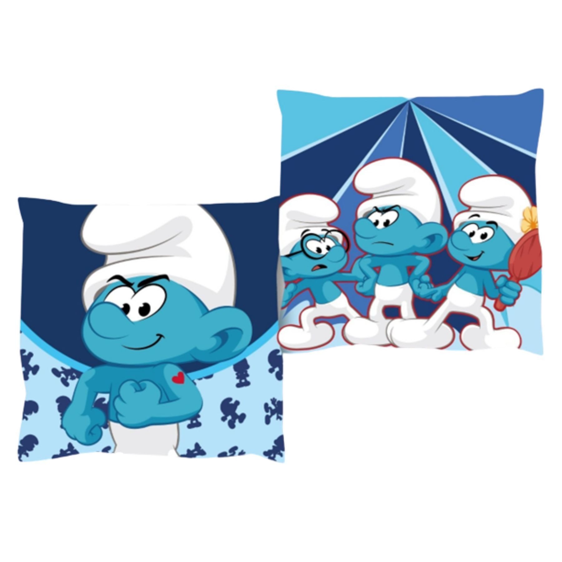 The Smurfs Dekokissen Zierkissen 1 Stück Dekokissen 38 × 38 cm für Fans aller Altersgruppen