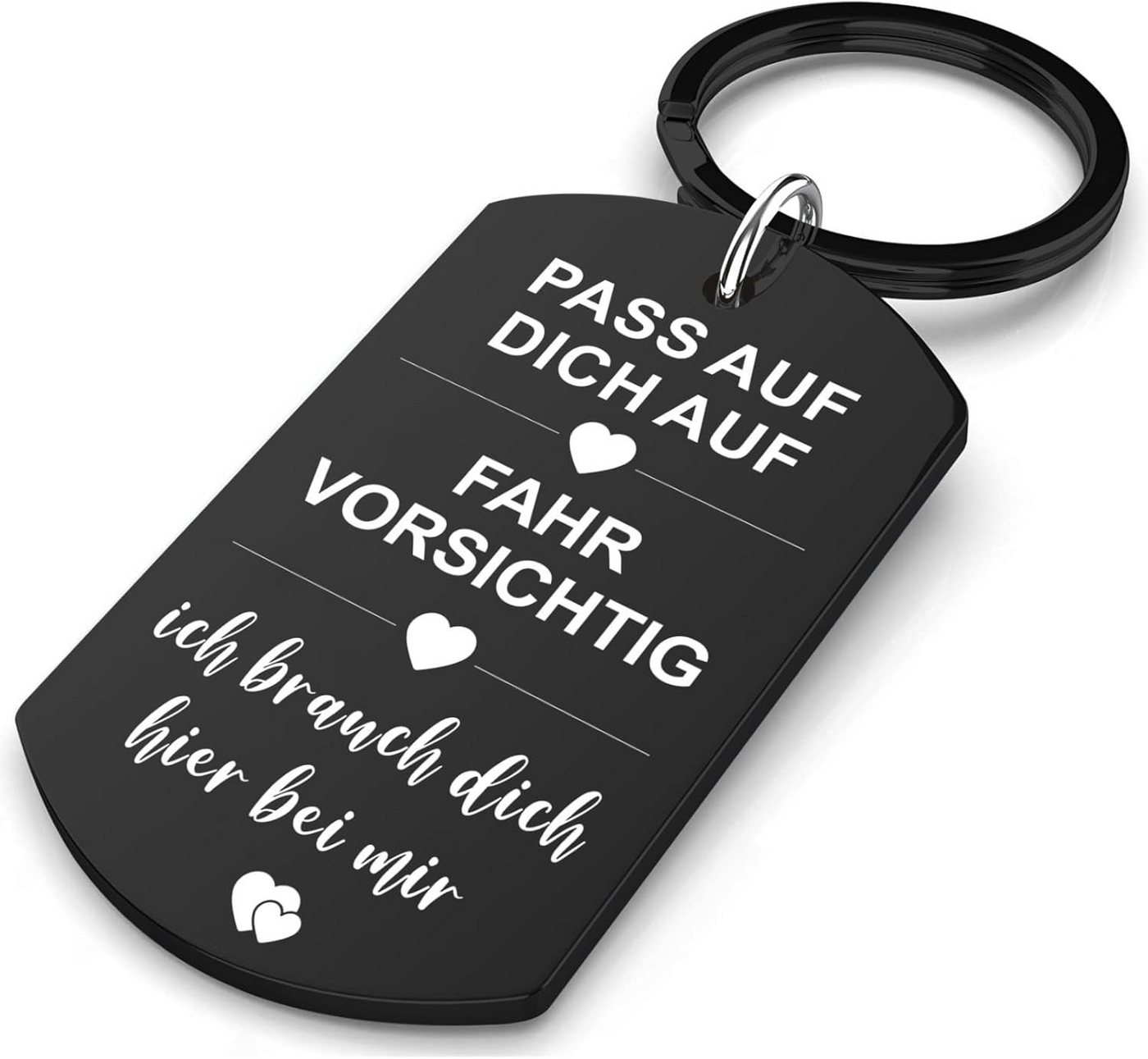 FOUORTUNATE-BEE Schlüsselanhänger Autoschlüsselanhänger – Geschenk für Männer und Autofahrer (1-tlg), Idee für Geburtstag, Vatertag und besondere Anlässe