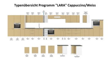 Küchen-Preisbombe Hängeschrank 30 cm Küche Lara Cappuccino Hochglanz Küchenzeile Küchenblock