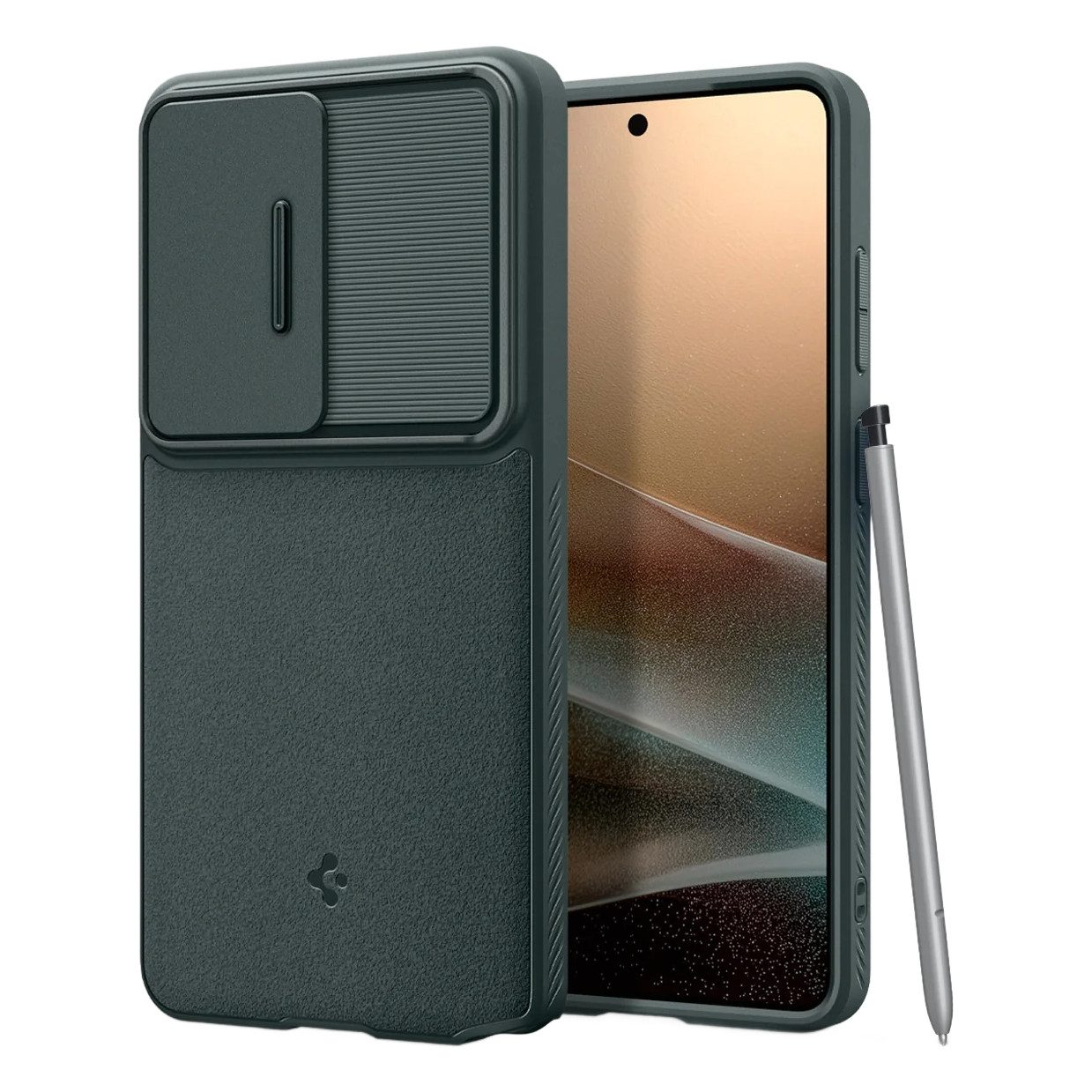 Spigen Backcover Spigen Optik Armor Kameraschieber Samsung Galaxy S26 Ultra - Abyss Gre