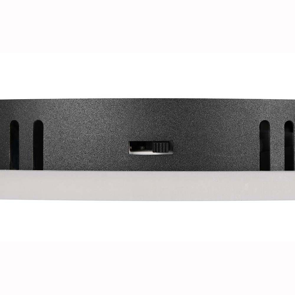 Reality Leuchten LED Deckenleuchte, LED-Leuchtmittel fest verbaut, Kaltweiß, Warmweiß, Neutralweiß, Tageslichtweiß, Farbwechsel, LED Deckenleuchte Wandlampe Wohnzimmerlampe schwarz Switch Dimmer