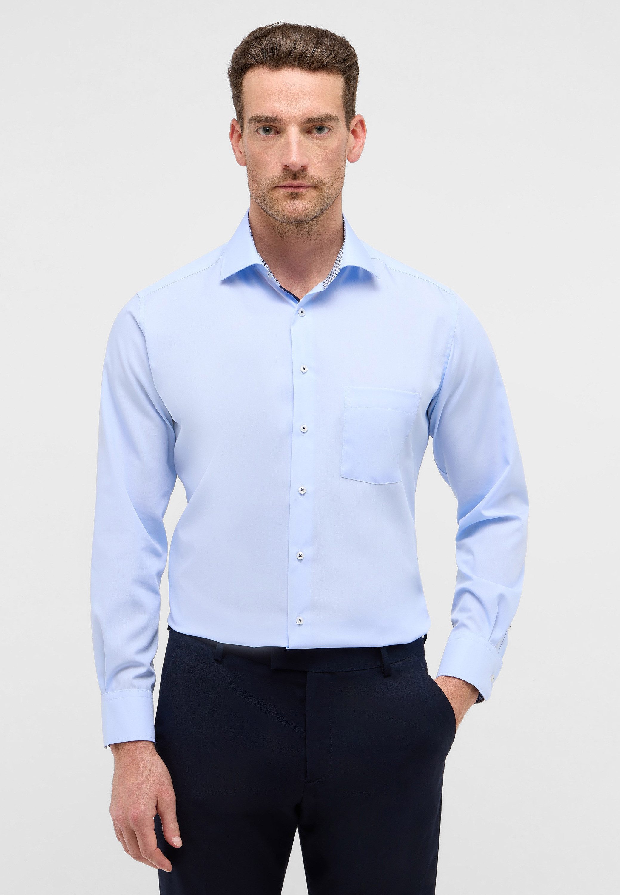 Eterna Langarmhemd "MODERN FIT", NON IRON (bügelfrei) günstig online kaufen