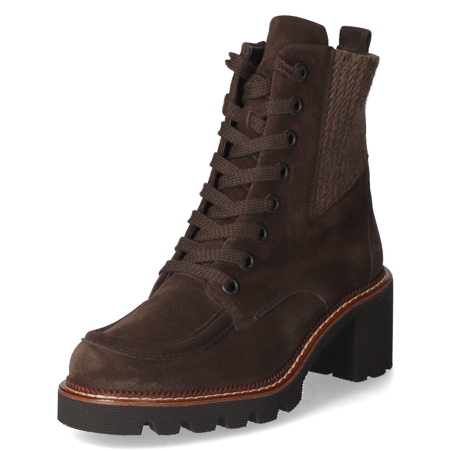 Paul Green Paul Green - female - 8269-01 - Leder & Textil - braun Schnürsti günstig online kaufen