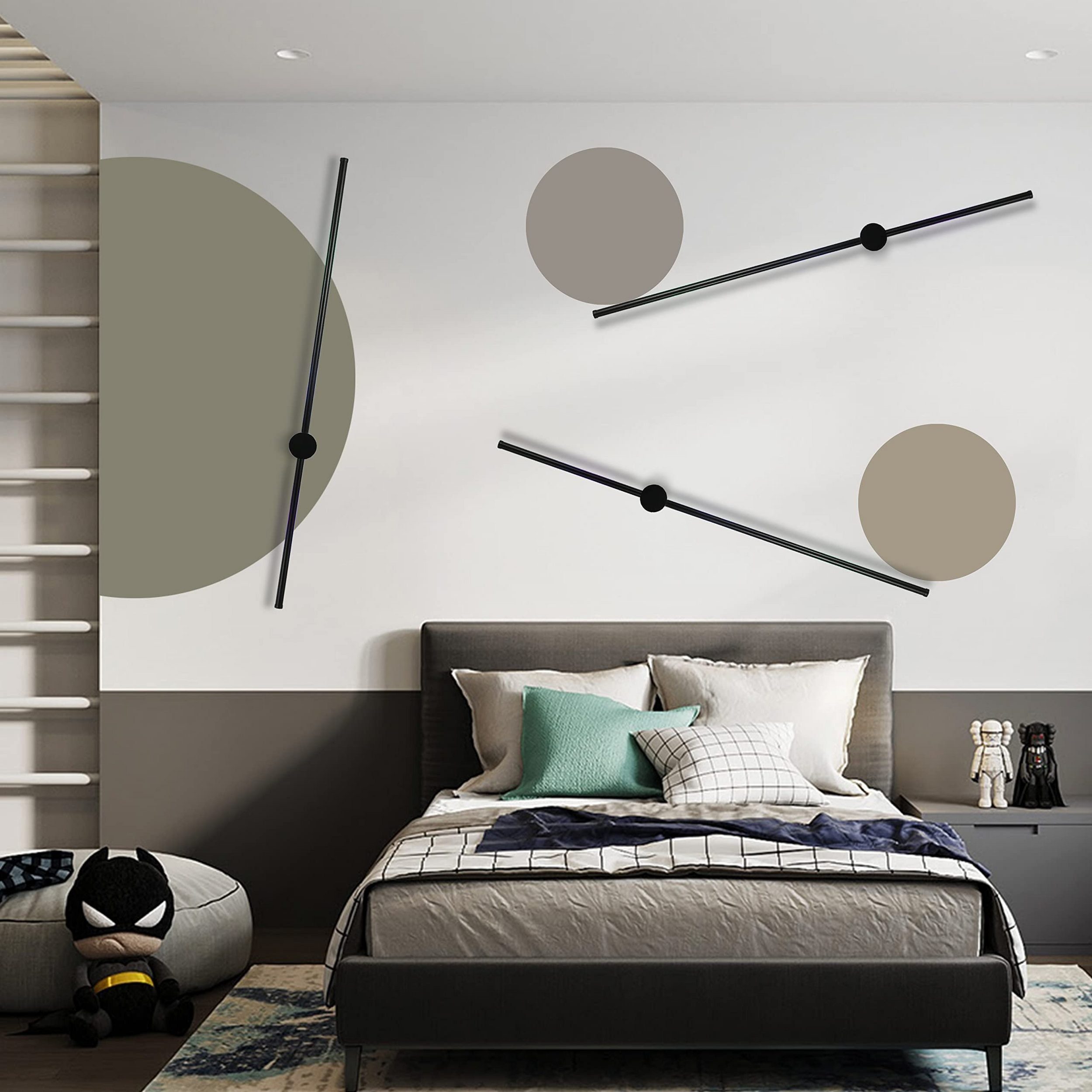 Flur Schwenkbar Schlafzimmer RGB ZMH 8W LED RGB LED Arbeitszimmer, integriert, fest Wohnzimmer Wandleuchte