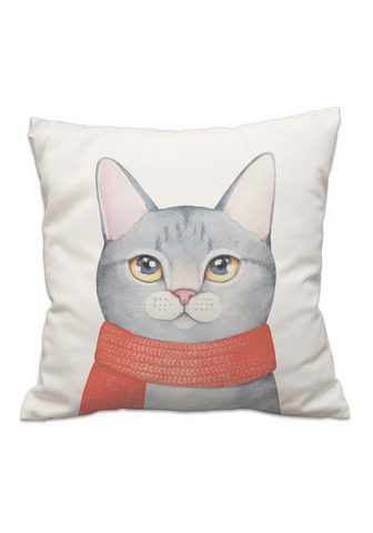  Queence Dekokissen Katze su šalikas im...