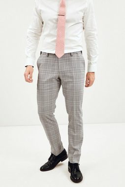 Next Anzughose Slim Fit Anzug mit Karo-Hose mit Motionflex-Bund (1-tlg)