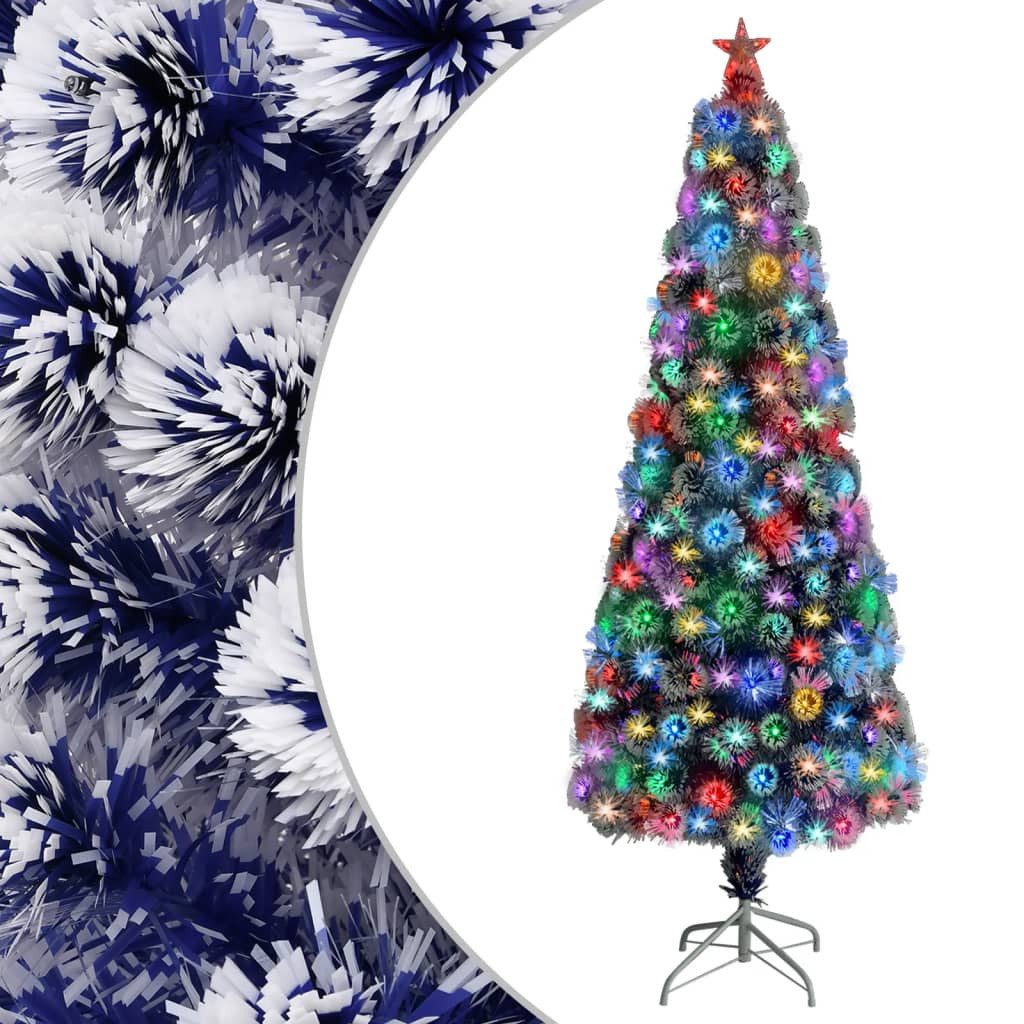 vidaXL Künstlicher Weihnachtsbaum Künstlicher Weihnachtsbaum mit Beleuchtung 240 cm Glasfaser