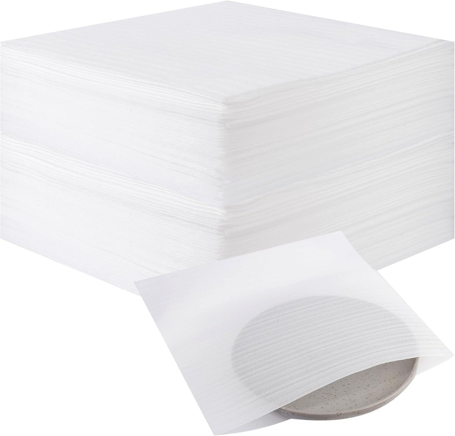 Zengi Schaumstoffeinlage Verpackungsfolie 100 Bögen 30 × 30 cm für Umzug Versand und Lagerung (Set, 100 St., 100 einzelne Bögen aus Polyethylenschaum), reißfest, wasserabweisend, stoßdämpfend, wiederverwendbar