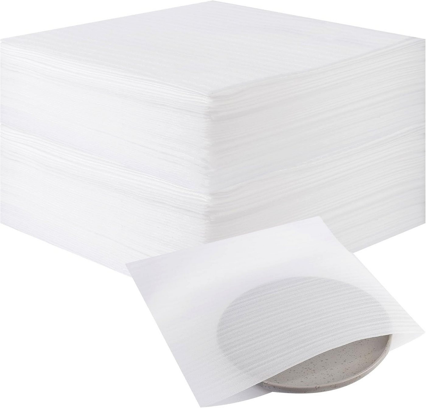 Zengi Schaumstoffeinlage Verpackungsfolie 100 Bögen 30 × 30 cm für Umzug Versand und Lagerung (Set, 100 St., 100 einzelne Bögen aus Polyethylenschaum), reißfest, wasserabweisend, stoßdämpfend, wiederverwendbar