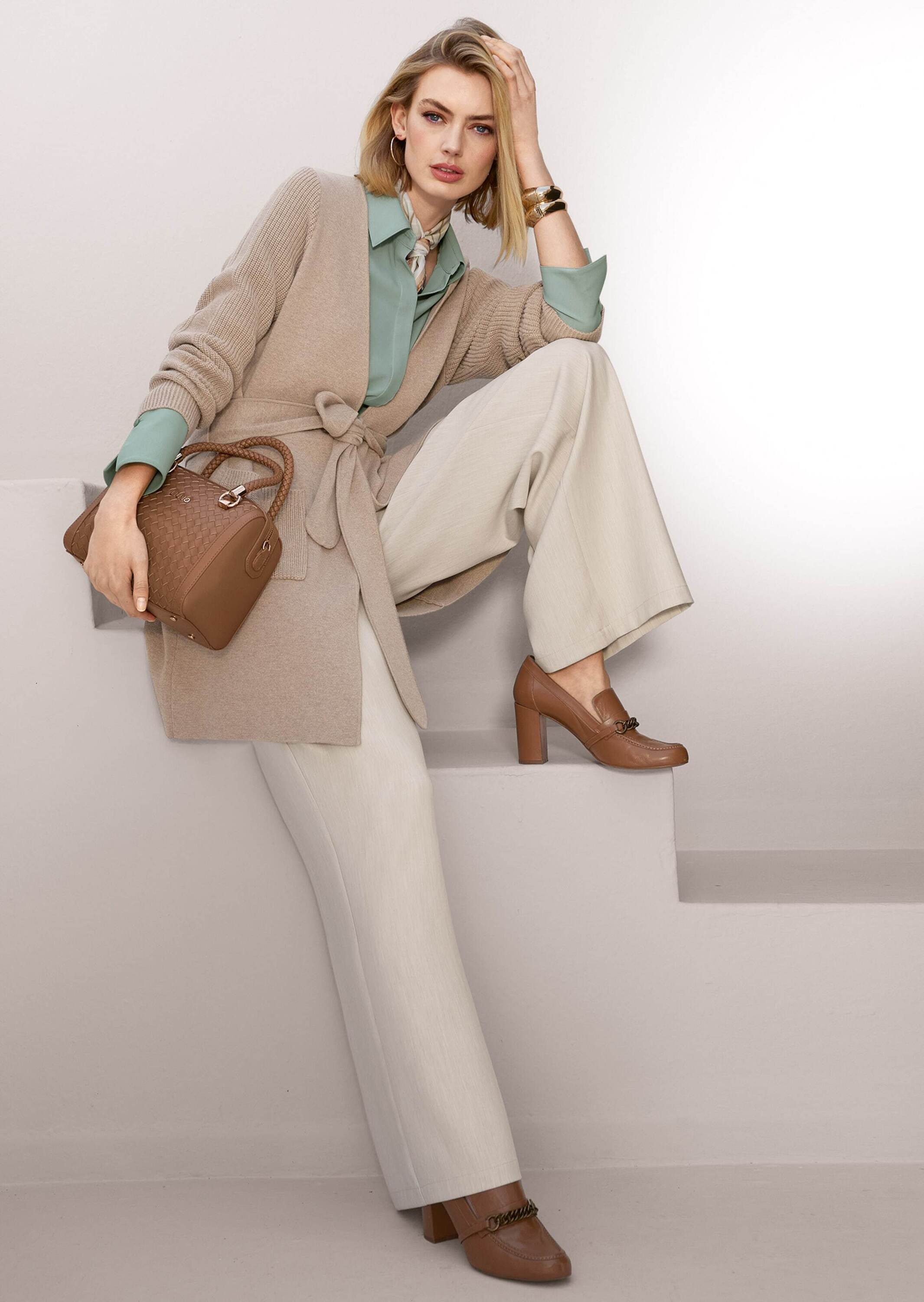 MADELEINE Strickjacke Lange Strickjacke