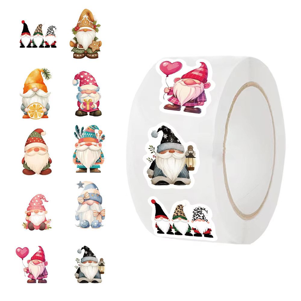 Ware aus aller Welt Наклейка 500 Weihnachtsaufkleber Geschenkaufkleber weihnachtlich Sticker, (1tlg)