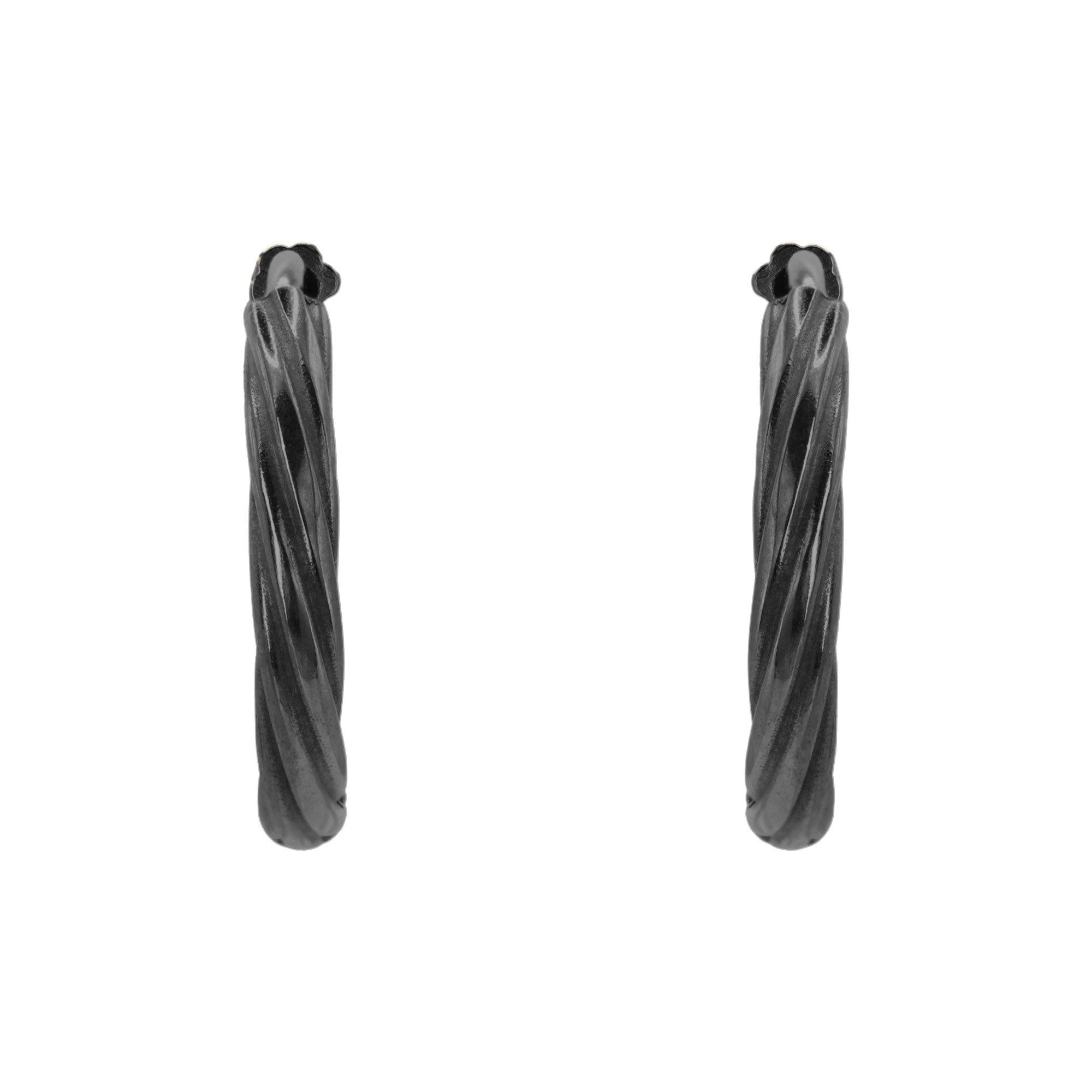 Heideman Paar Ohrstecker Moritz schwarz farben (Ohrringe, inkl. Geschenkverpackung), Ohrringe ohne Anhänger
