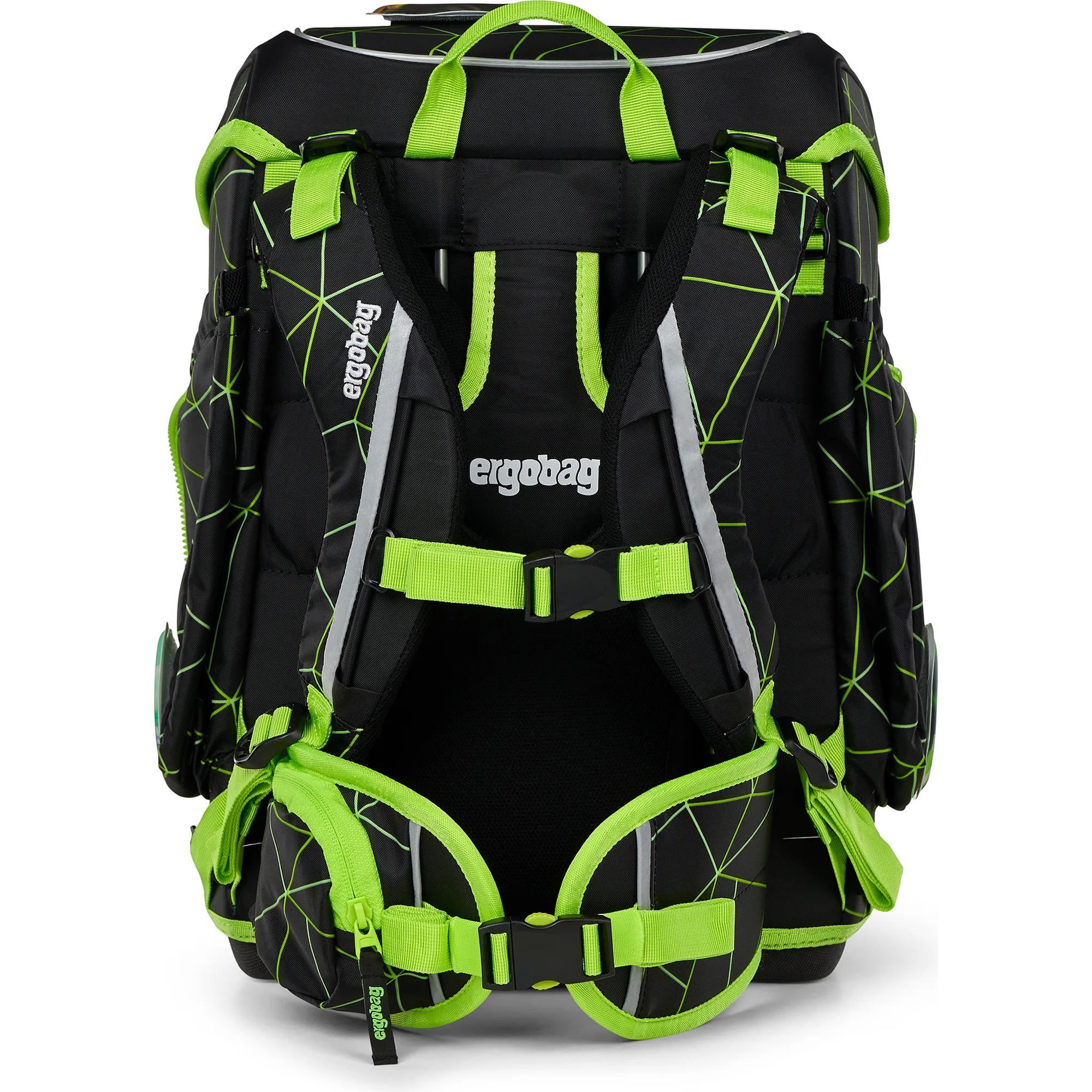 ergobag Schulranzen Cubo 5tlg inkl Sportbeutel Federmappe Schlampermäppchen und Kletties