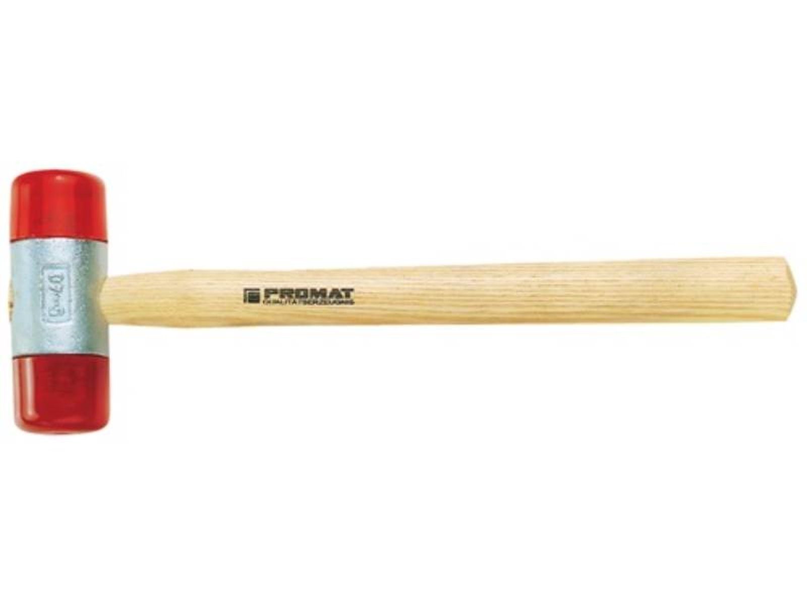 Celluloseacetat Kopf-L.88mm Plastikhammer Ha PROMAT Hammer rot HO PROMAT Kopf-D.27mm