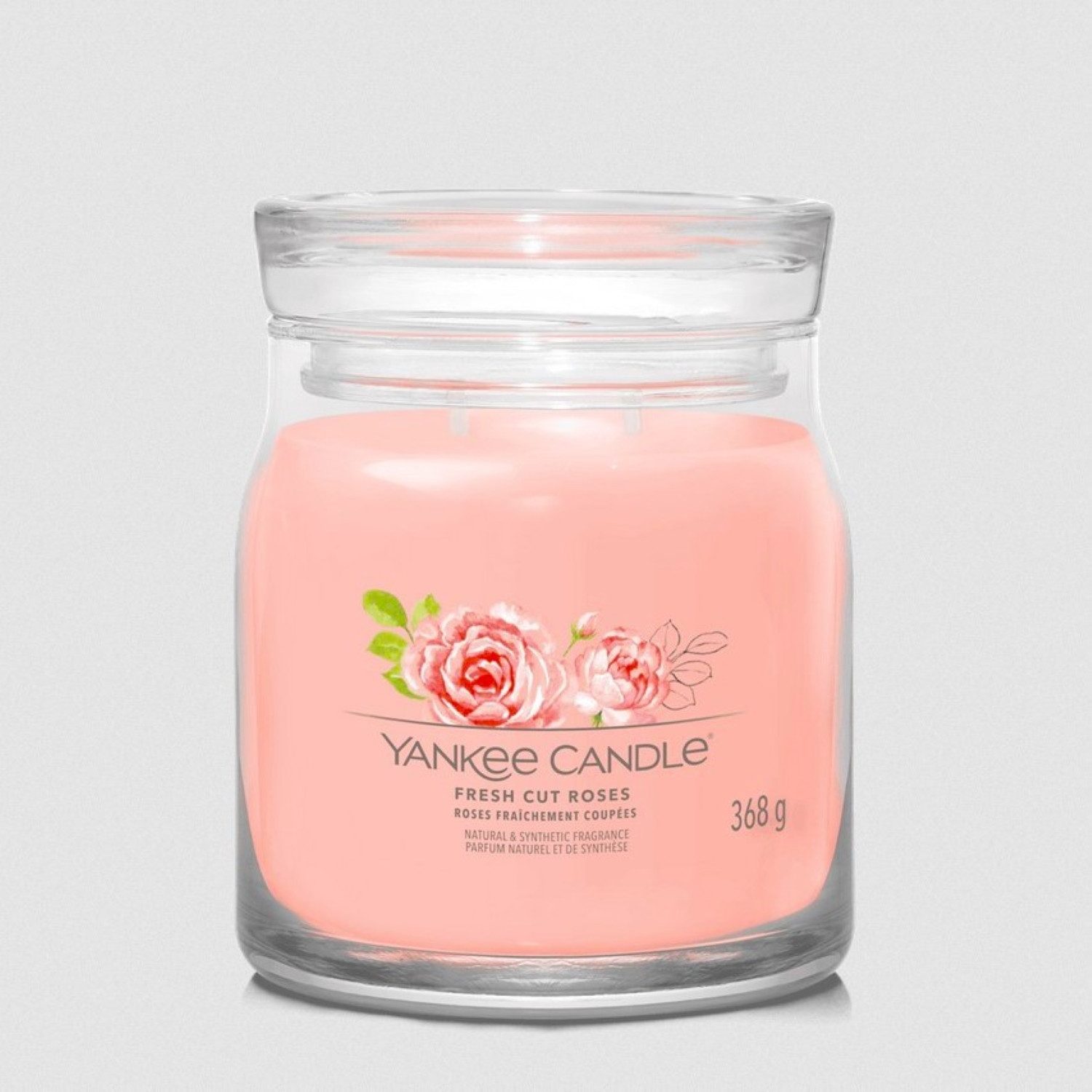 Yankee Candle Duftkerze Fresh Cut Roses im mittelgroßen Signature Glas mit günstig online kaufen