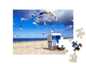 puzzleYOU Puzzle Strand von Westerland, Sylt, 48 Puzzleteile, puzzleYOU-Kollektionen 500 Teile, 2000 Teile, 1000 Teile, Bestseller