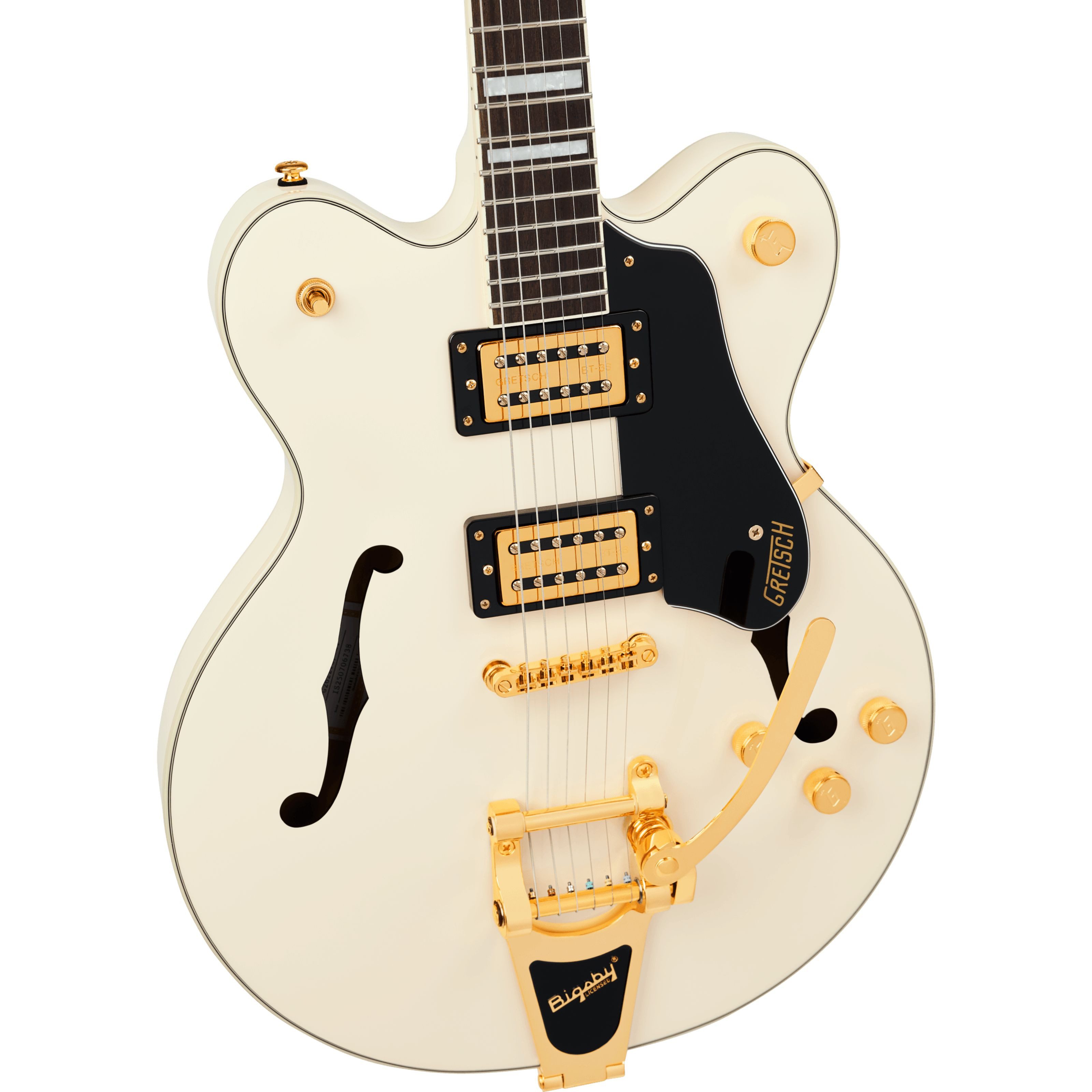 Gretsch Halbakustik-Gitarre, Halb-Akustik Gitarren, Semi Hollow-Modelle, G2622TG Streamliner Center Block with Bigsby Vintage White -