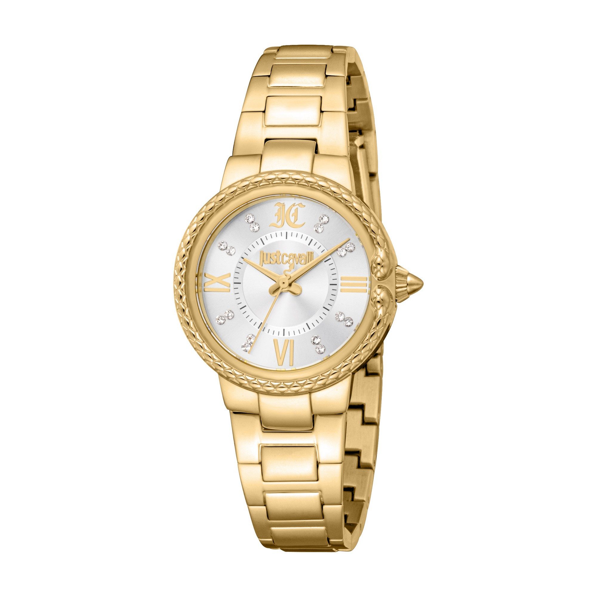 Just Cavalli Time Quarzuhr Primavera JC1L378M0045, (Set, 2-tlg., mit Armband), Armbanduhr, Damenuhr, Edelstahlarmband, Ideal auch als Geschenk