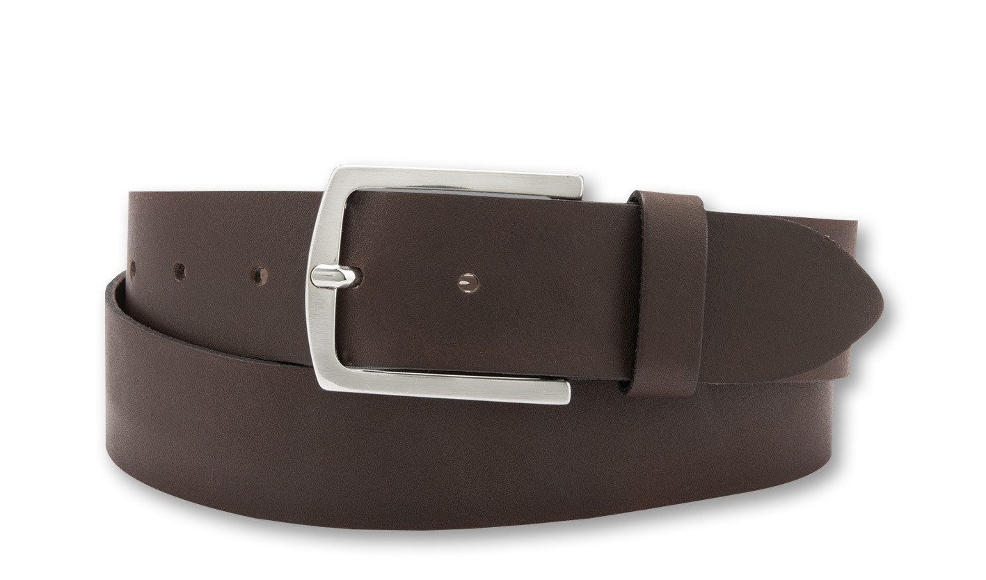 BERND GÖTZ Ledergürtel Ledergürtel mit silberfarbener Schließe