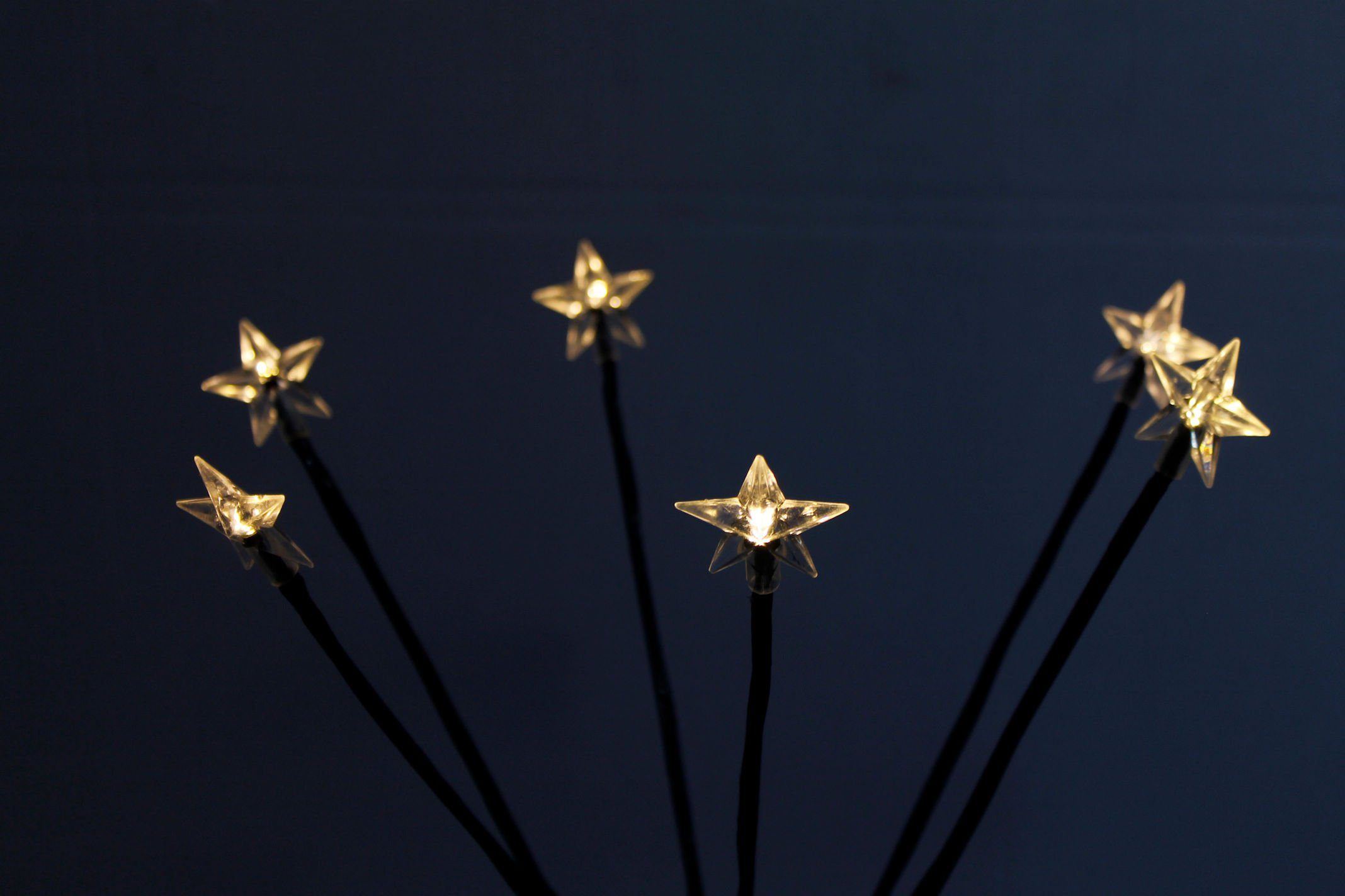 Spetebo Gartenstecker LED Sternenfächer Stäbe - 4er - Batterie betrieben (S günstig online kaufen