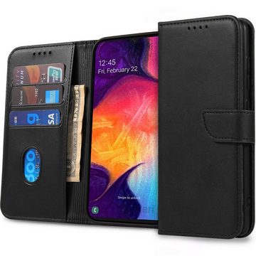 COFI 1453 Smartphone-Hülle Premium Magnet Case Buch Tasche für Huawei Nova 12 Schwarz