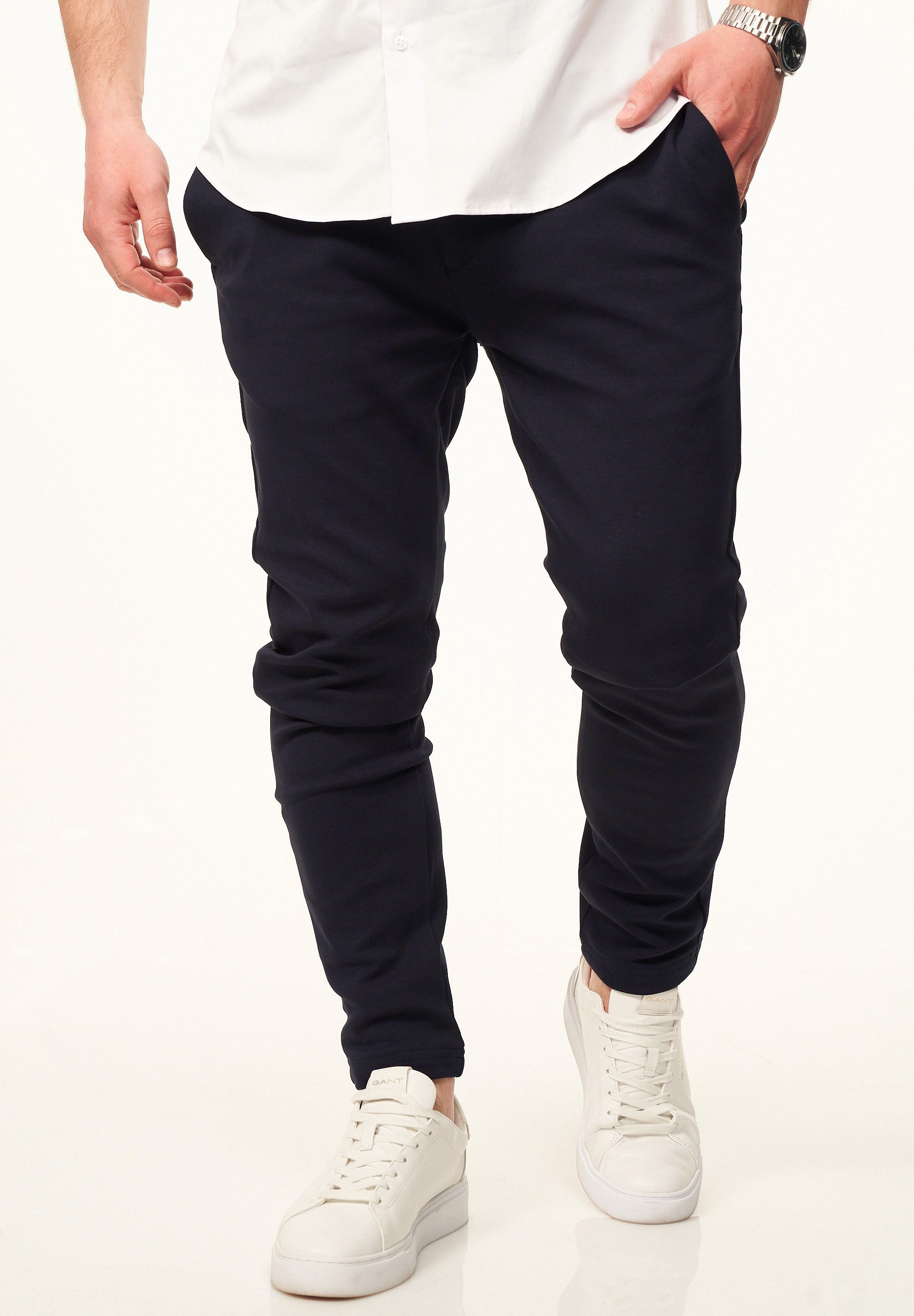 behype Chinohose mit Super Stretch als Performance Pants in Slim-Fit Herren Stoffhose elegant & casual – 6% Ultra-Flex Stretch