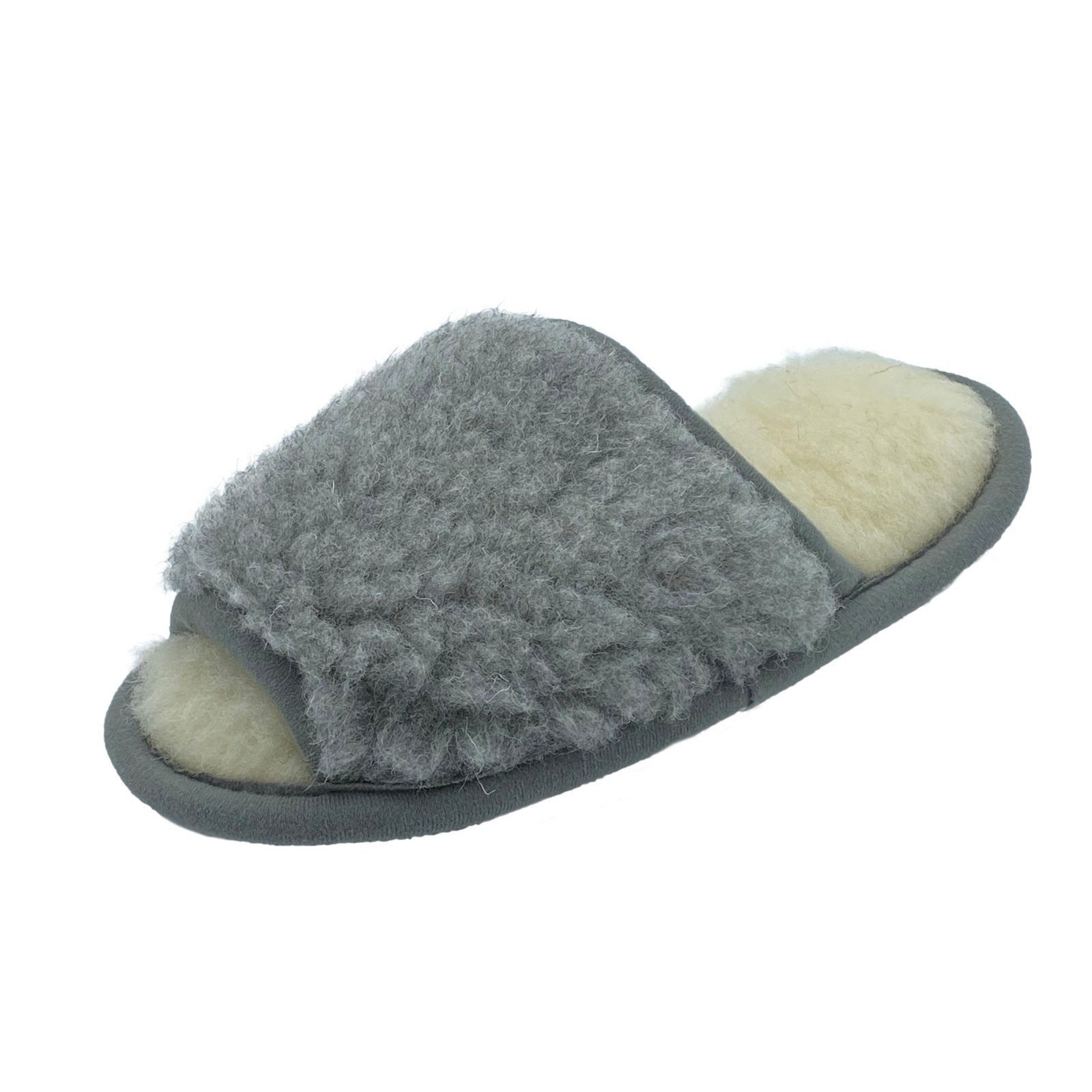 Hollert Hausschuh Damen Hausschuhe Becky Slides Puschen Merino Schaffell