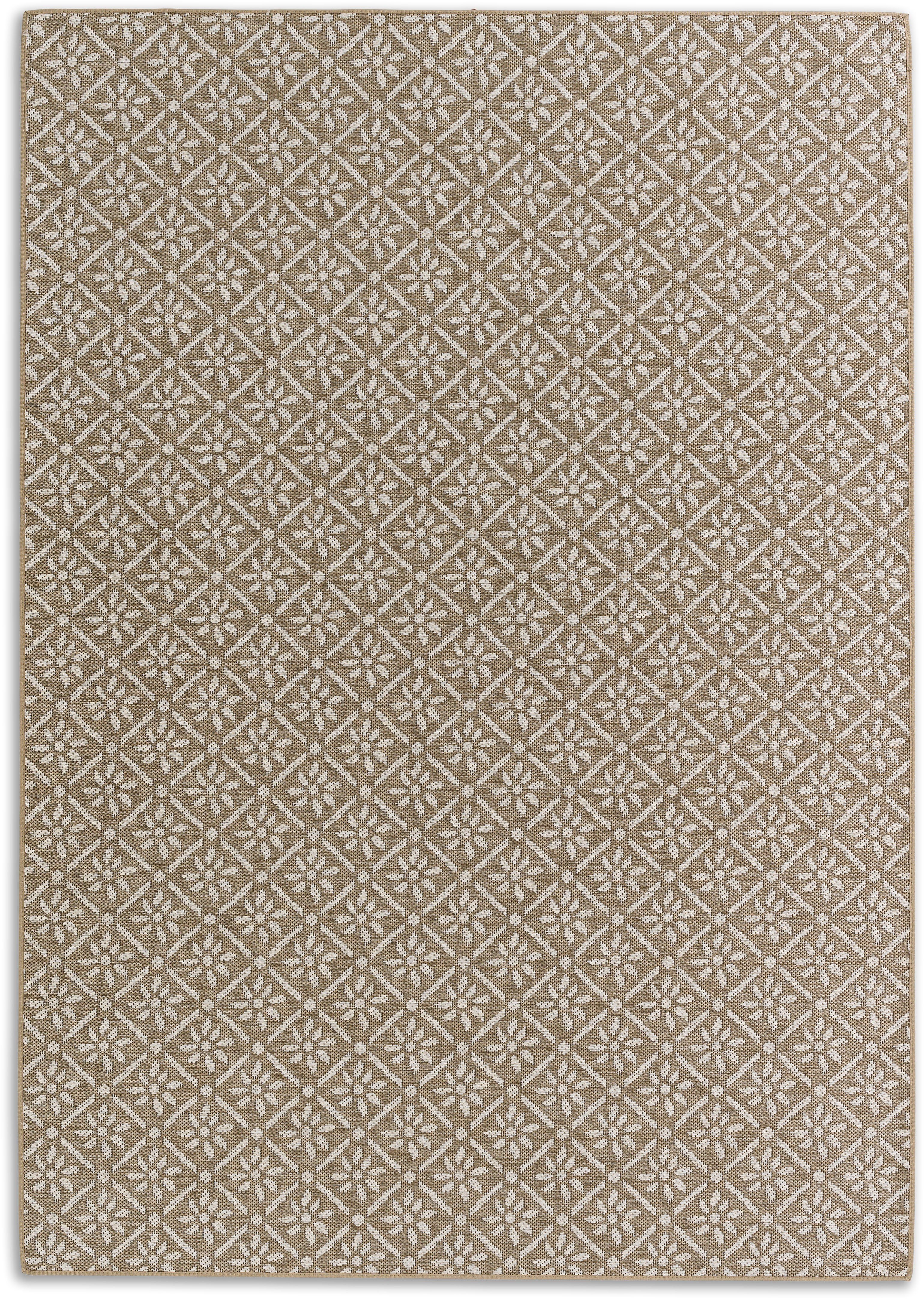 Teppich Parkland 6351 221, SCHÖNER WOHNEN-Kollektion, rechteckig, Höhe: 5 mm,  In- und Outdoor geeignet, eleganter Flachflorteppich