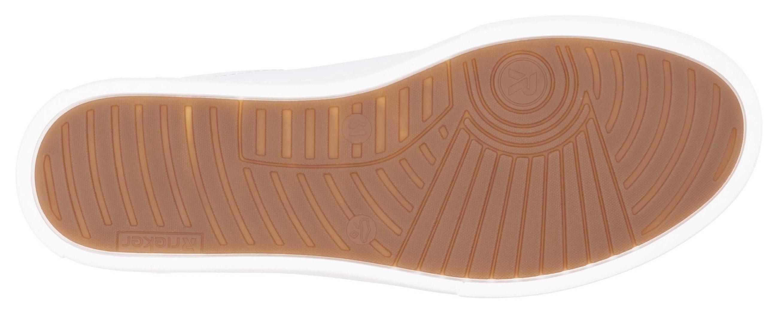 Rieker Sport Sneaker mit Leder-Innenfutter, Freizeitschuh, Halbschuh, Schnürschuh
