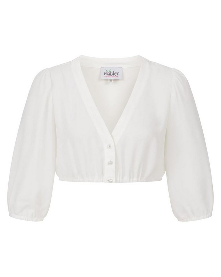 Nübler Dirndlbluse Dirndlbluse Charlotte 3/4-Arm in Creme von Nübler