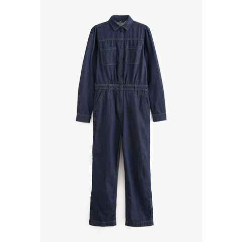 Next Jumpsuit Denim-Overall mit durchgehender Knopfleiste (1-tlg)