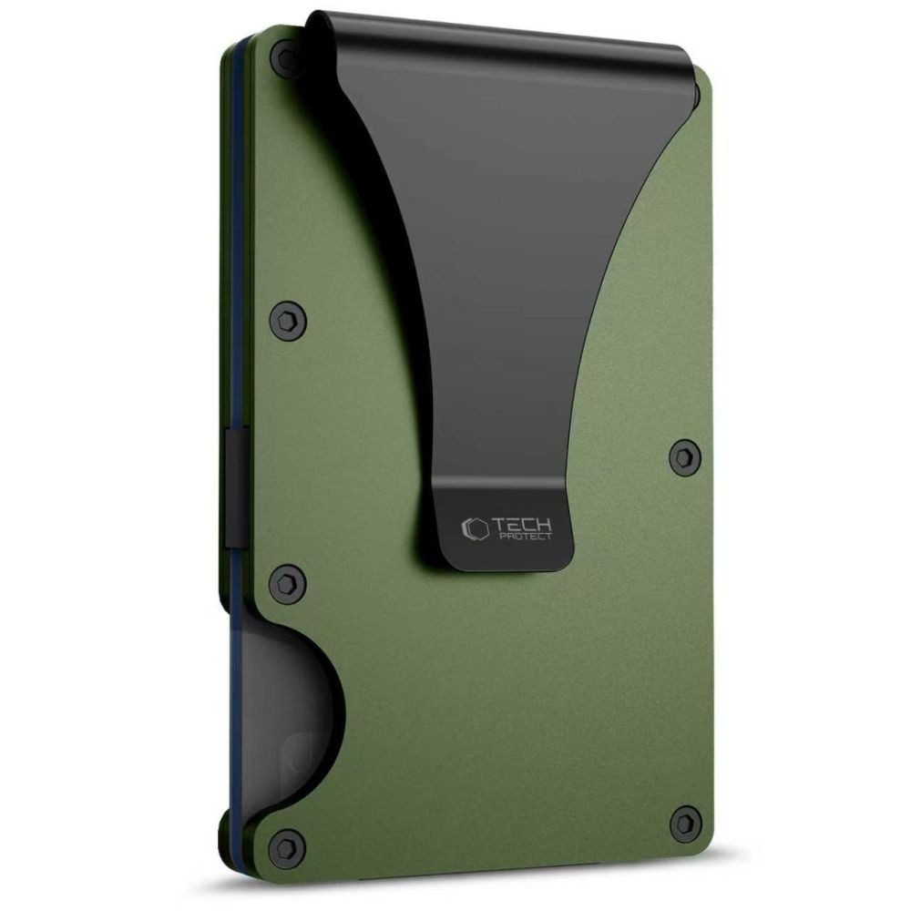 TECH PROTECT Geldbörse Kartenetui Kartenhalter Geldklammer (Spar-Set, 1-tlg., 4 x 0, 8, 7 cm flach, 6 x 5), RFID-Schutz, Geldklammer, bis 8 Karten