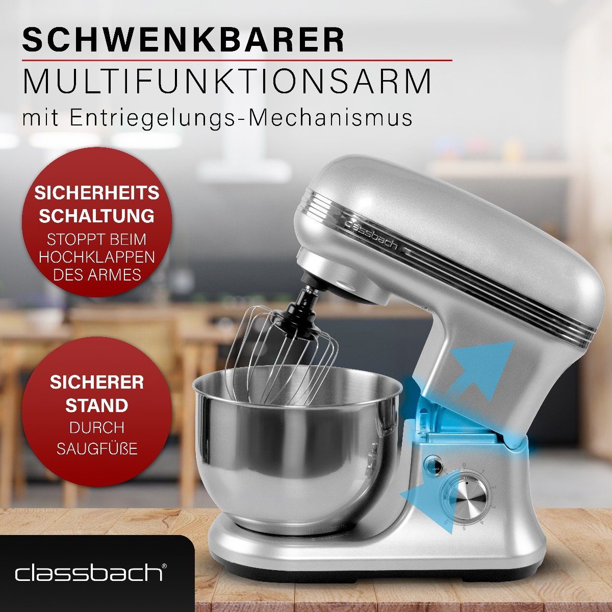 classbach Küchenmaschine C-KM W 4004