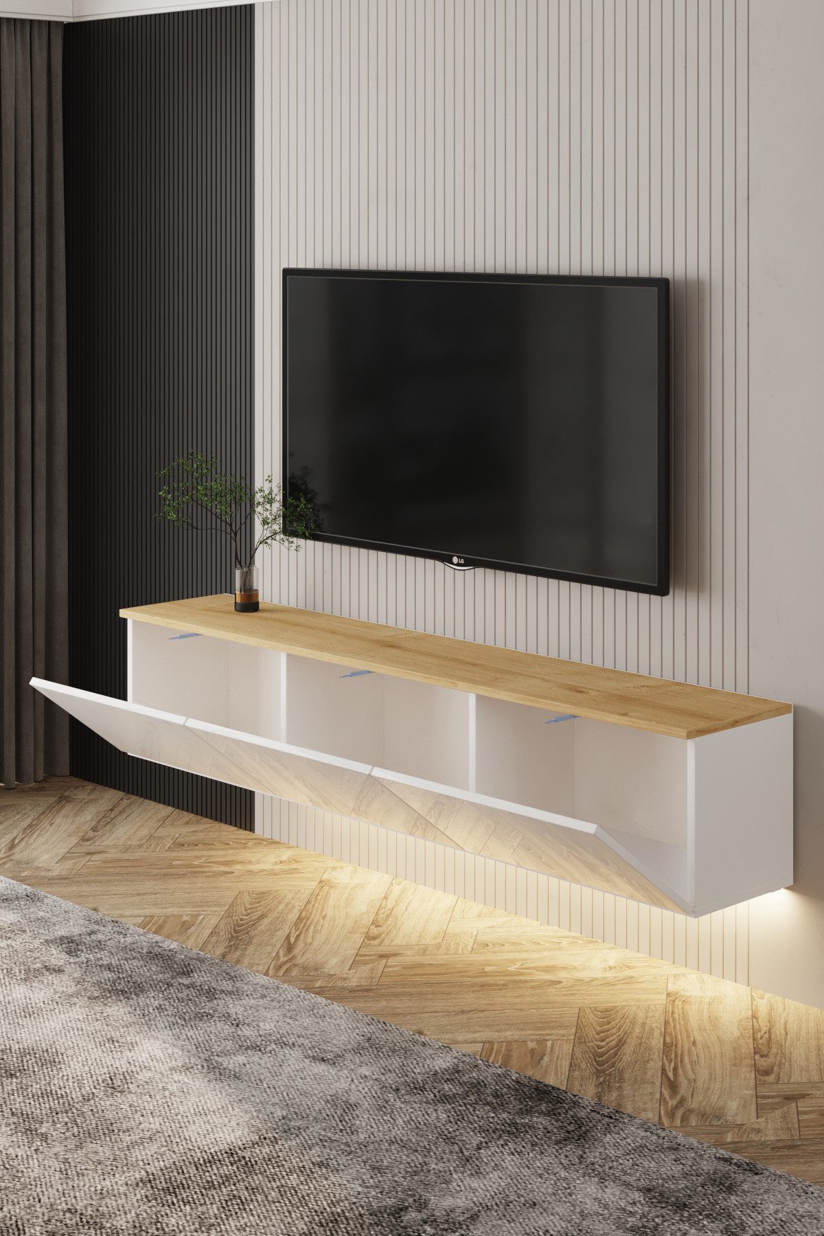 DEMA Home TV-Schrank Neon TV-Möbel mit LED günstig online kaufen