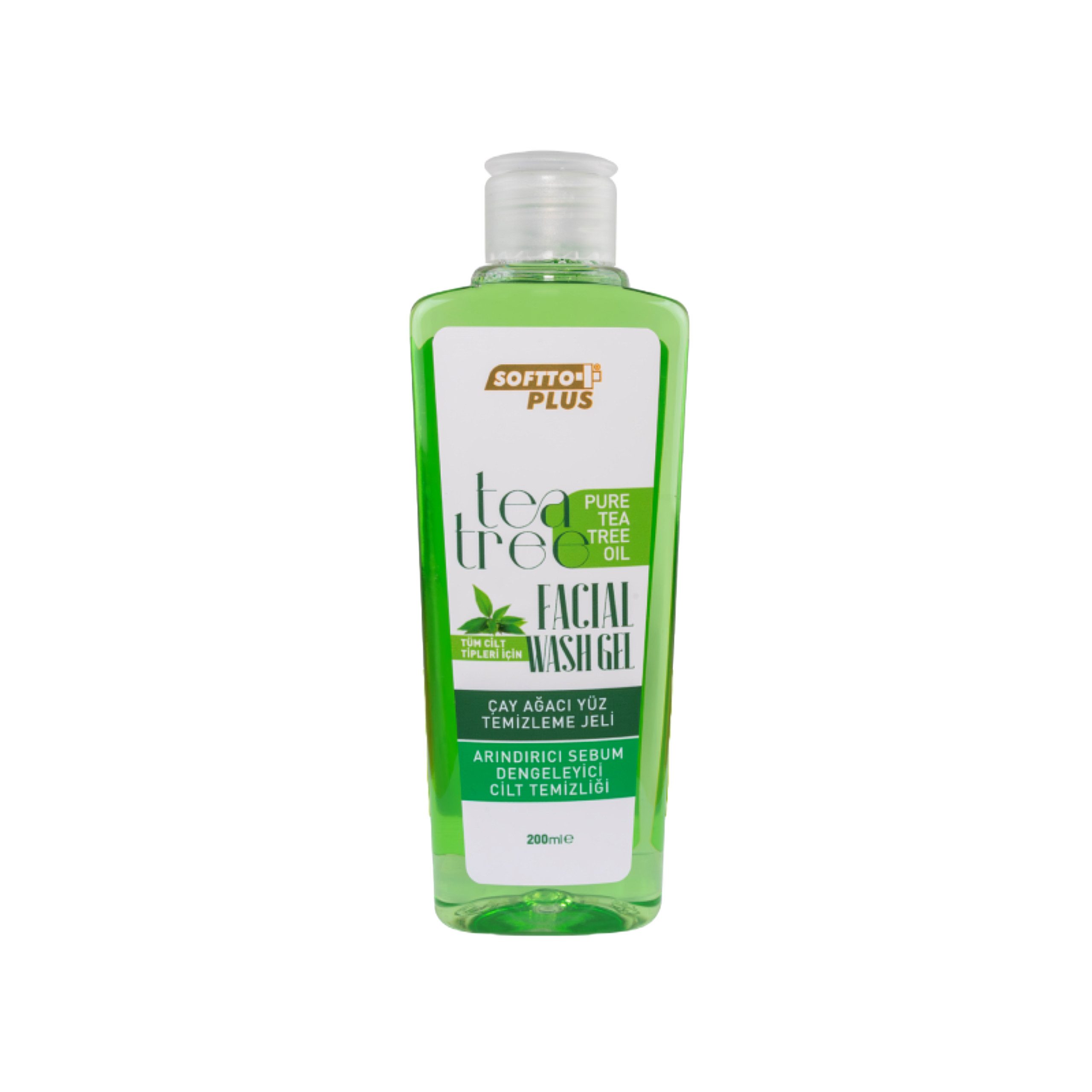 Softto Plus Gesichtsgel Tea Tree Facial Wash Gel - Gesündere, strahlend schöne & reine Haut