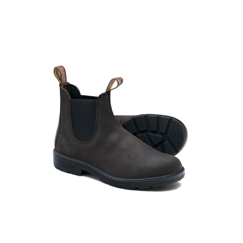 Blundstone 2610 Dark Brown Waxed Suede (Originals Series) Stiefel