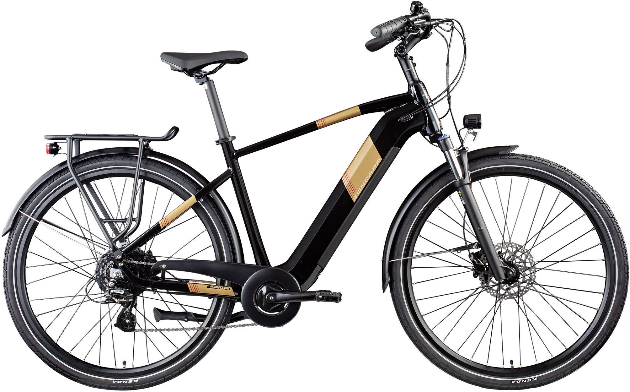 Zündapp E-Bike Trekkingrad Z810, 8 Gang Shimano Altus RD-M310 Schaltwerk, Kettenschaltung, Heckmotor, 550 Wh, Pedelec, Elektrofahrrad für Damen und Herren