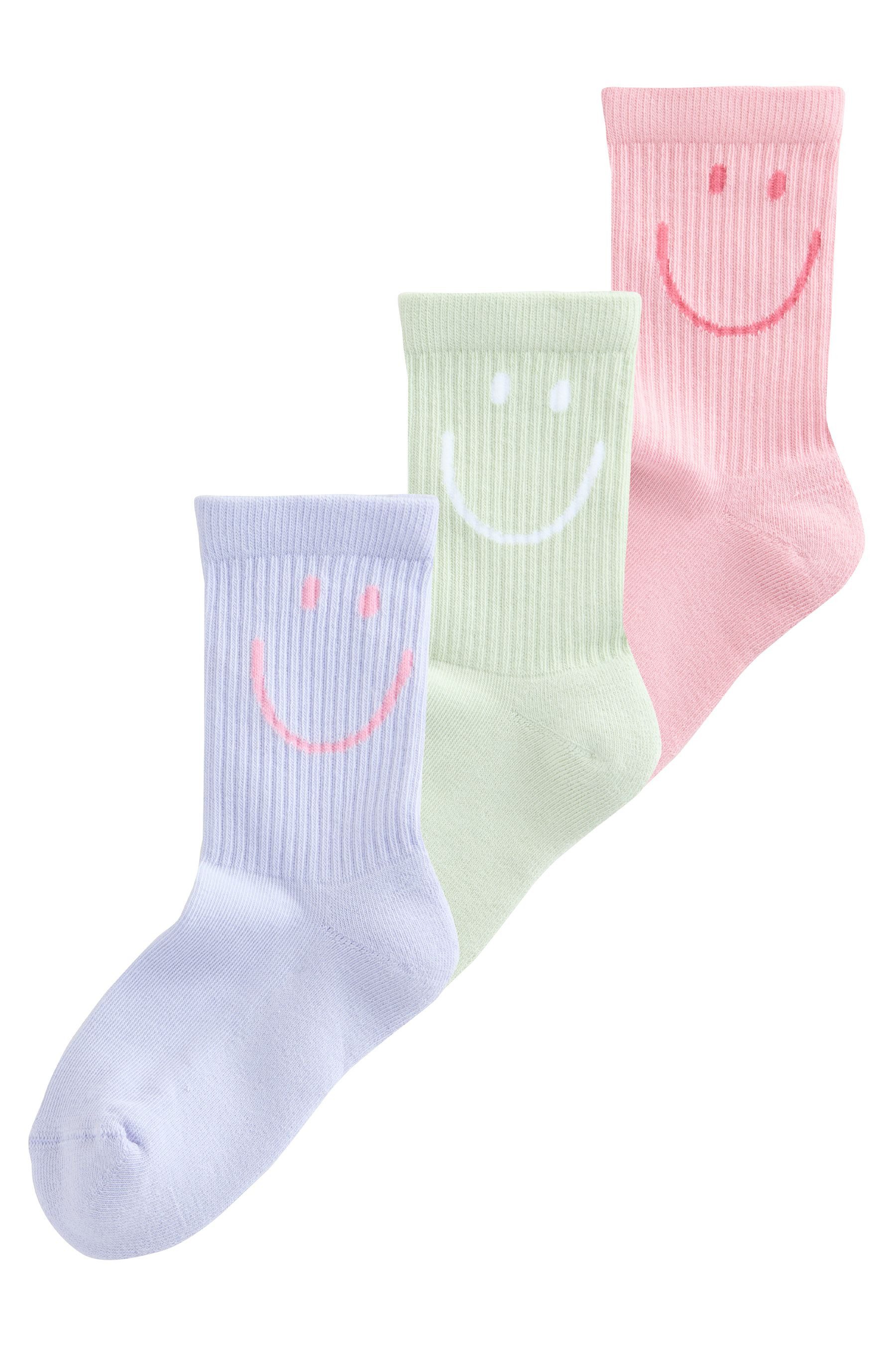 Next Kurzsocken Knöchelsocken mit gepolsterter Sohle, 3er-Pack (3-Paar)