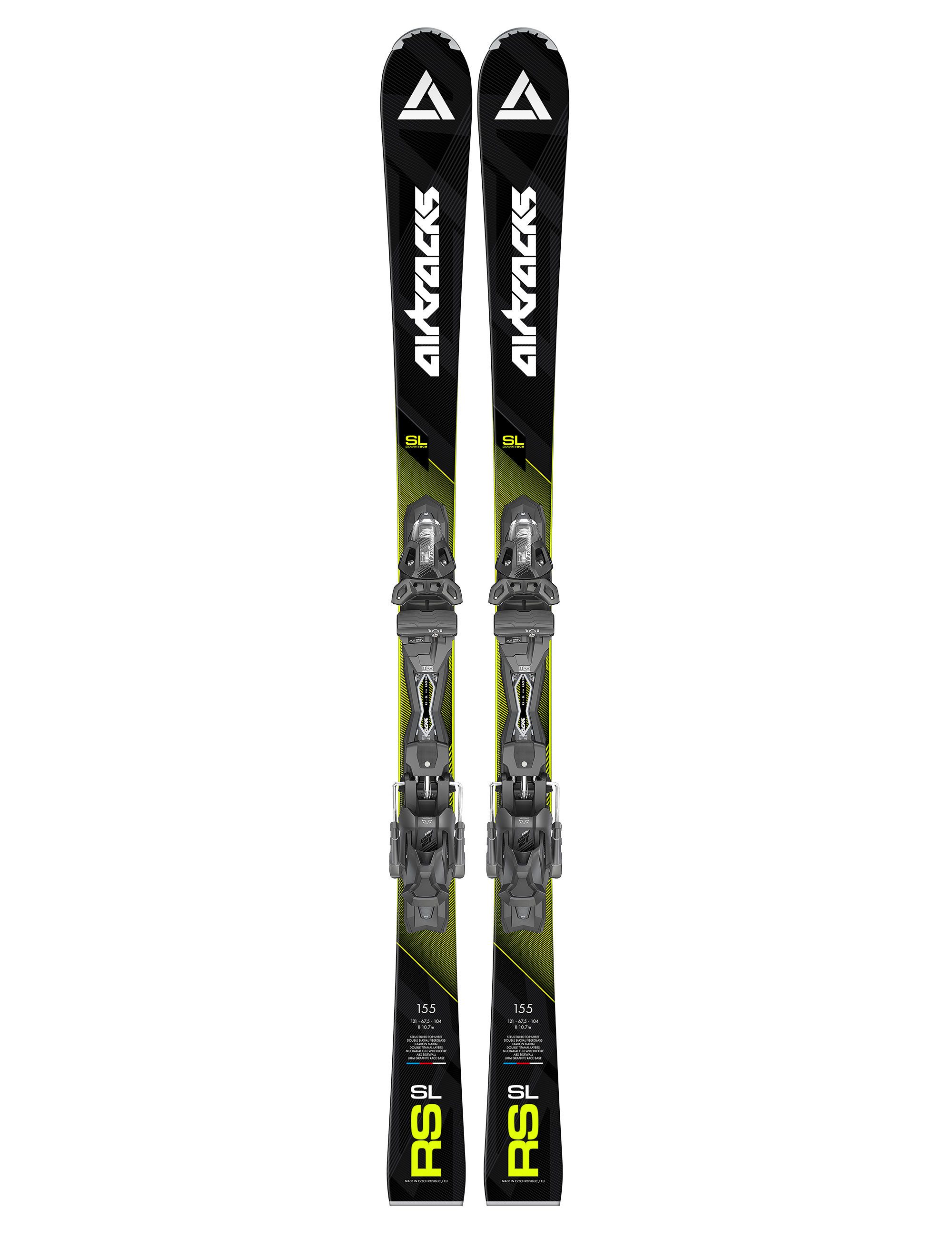 Airtracks Rennski Airtracks Master Pro RS SL Slalom Ski mit Bindung Tyrolia PRW 12 GW, Ski Längen 155cm, 165cm - Modell 2025