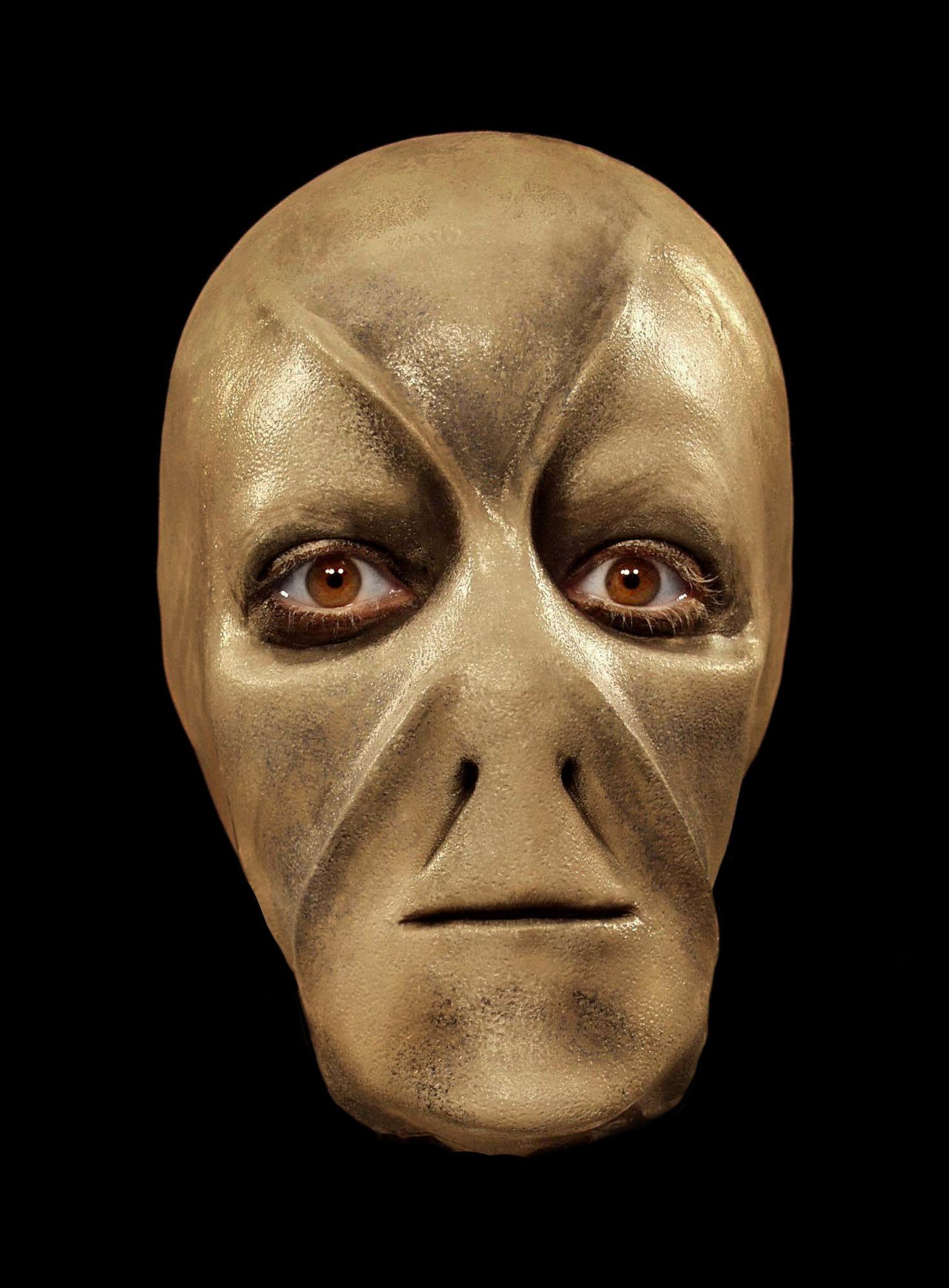 Maskworld Kostüm Special FX Alien Maske, Professionelle Spezialeffekt-Maske aus hochwertigem, flexiblem Schauml