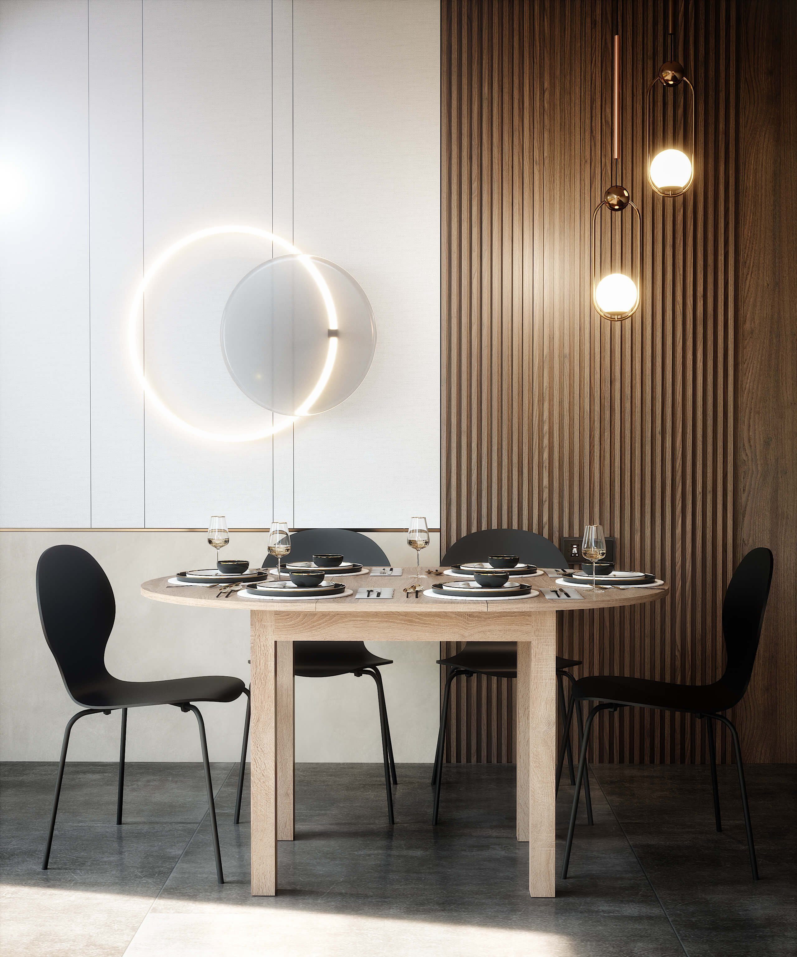 Newroom Esstisch Noa, ausziehbar bis 140cm Sonoma Eiche Küchentisch Speisetisch