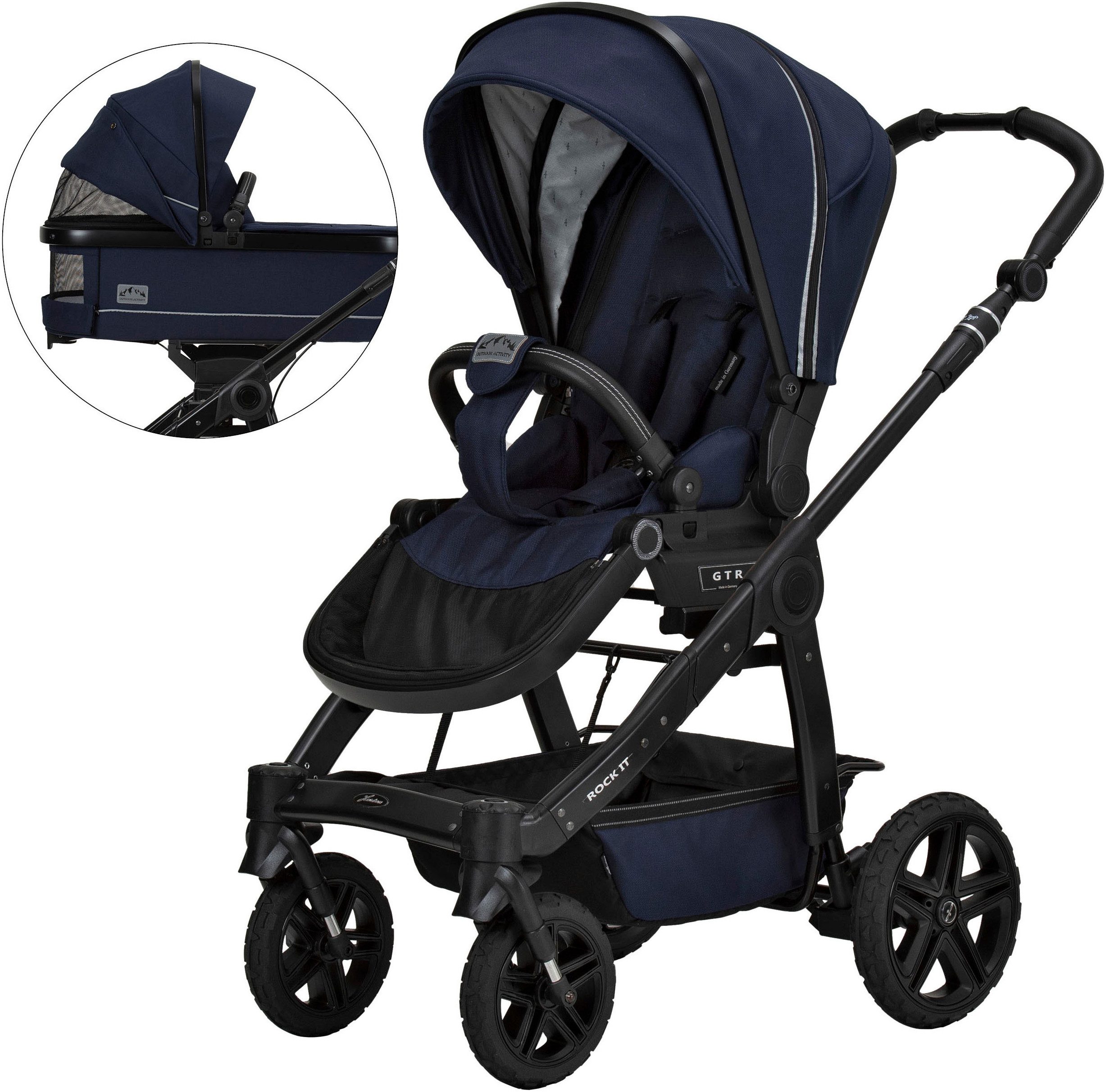 Hartan Kombi-Kinderwagen Rock it Outdoor, Lieferung ohne Adapter; Made in Germany