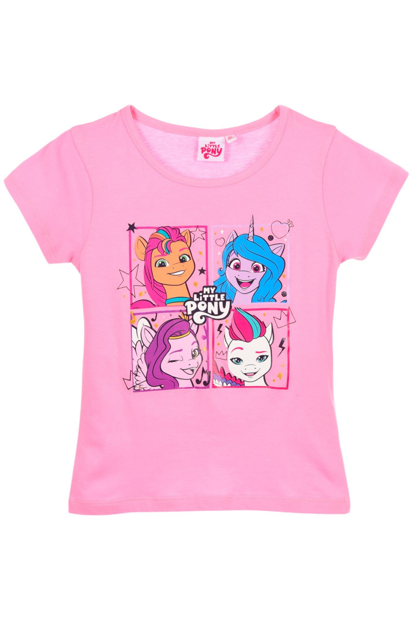 My Little Pony T-Shirt Mädchen Jersey Kurzarmshirt aus Baumwolle Gr. 98 - 128 cm