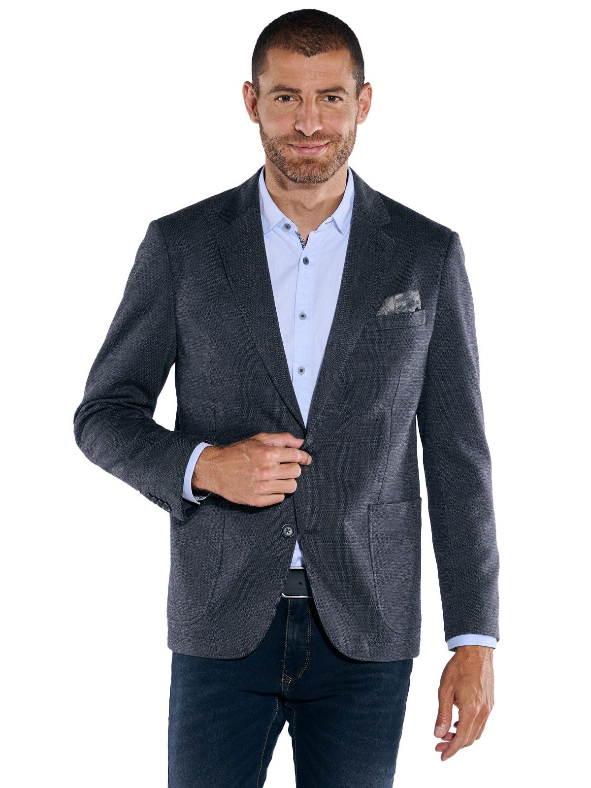 Engbers Sakko engbers Herren Freizeit-Sakko slim fit, Indigoblau