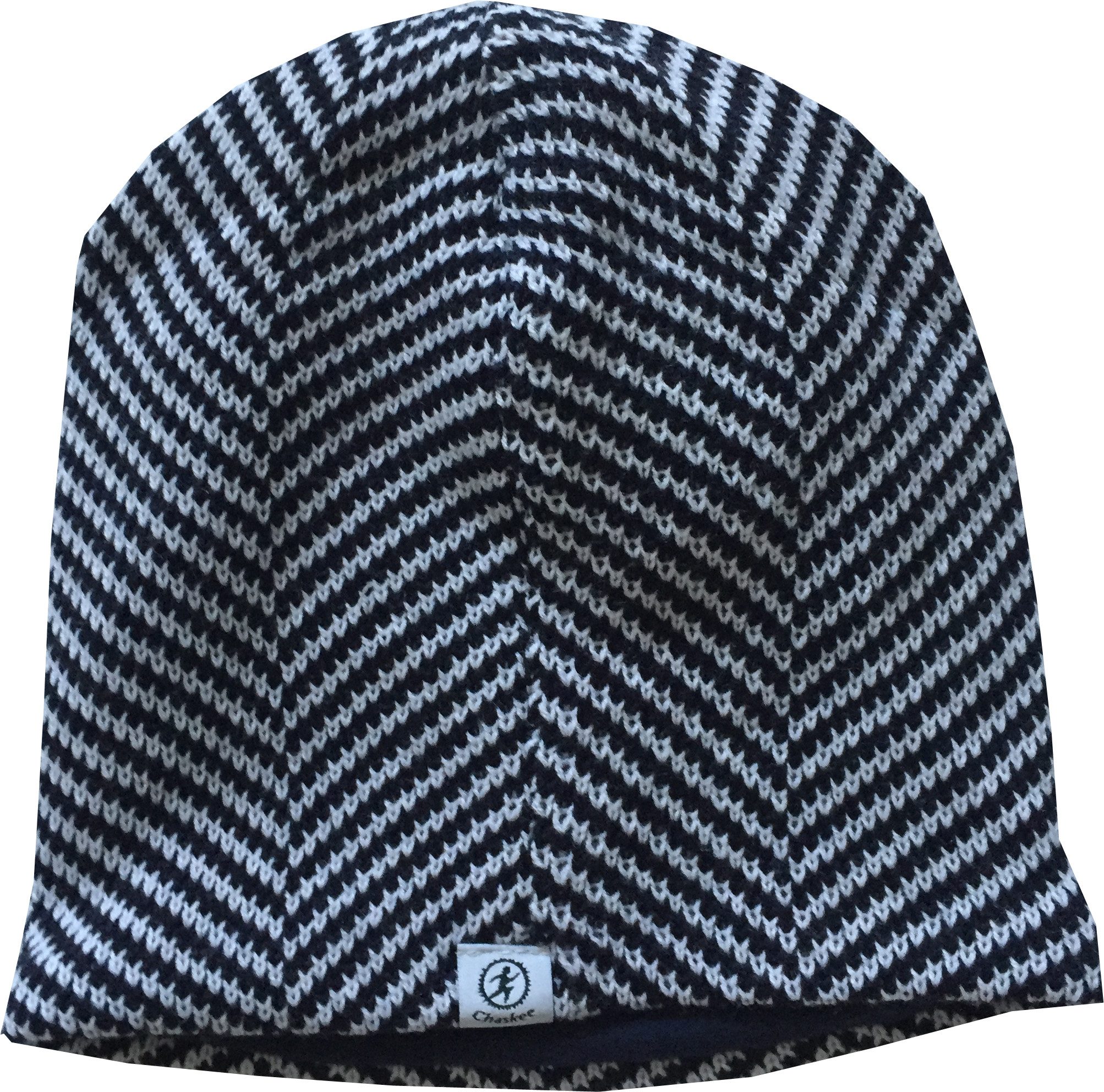 Chaskee Strickmütze Saint Tropez warme Beanie-Mütze blau/weiß