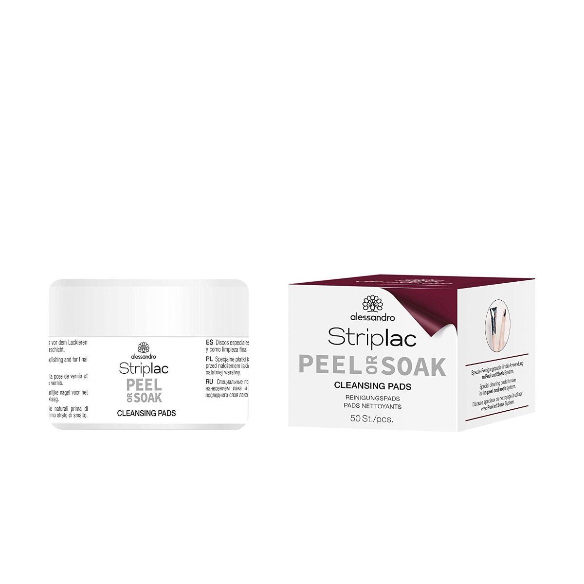 alessandro international Nagellack Alessandro Striplac Peel or Soak Reinigungspads 50 Stk.